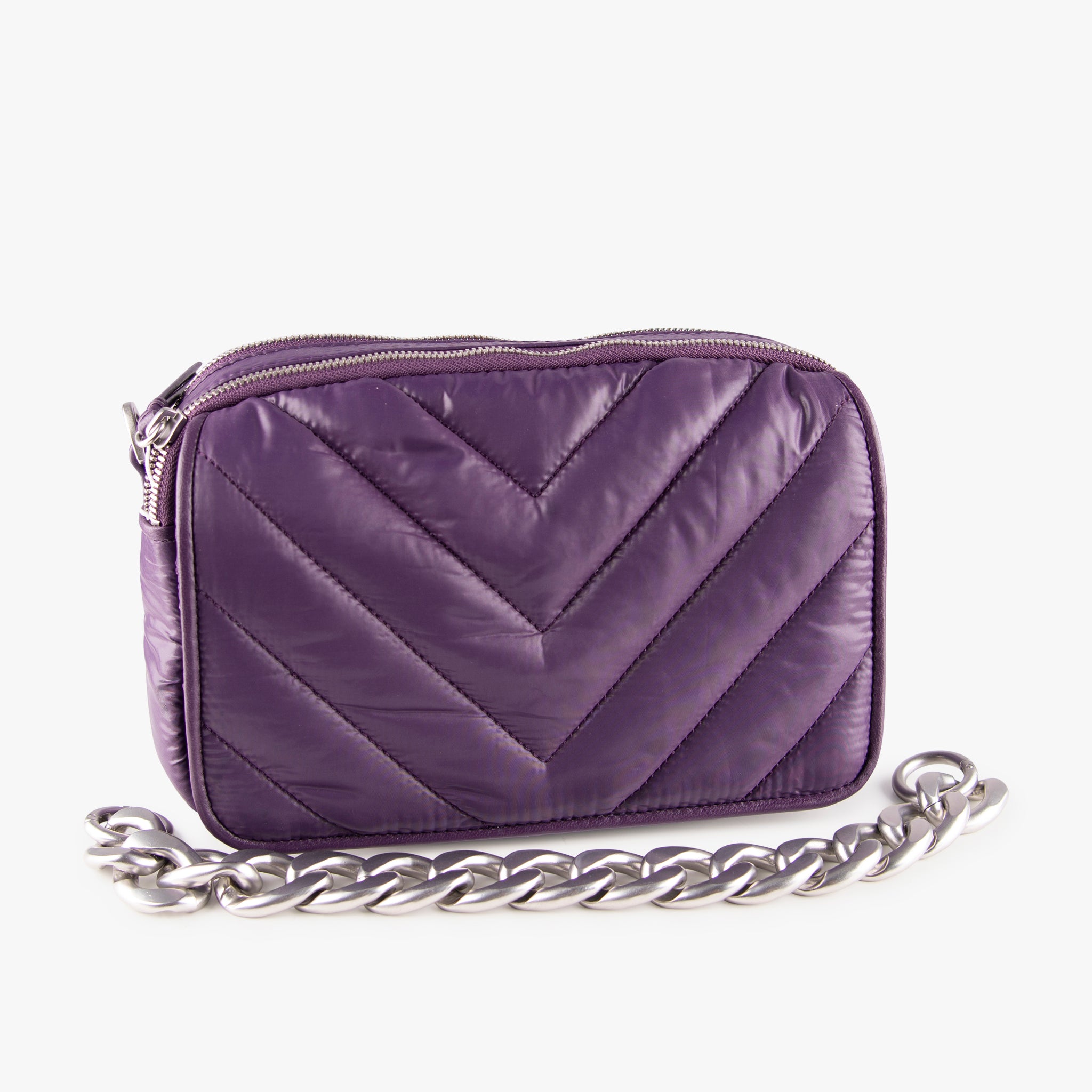 Cross Body Flap Bag | aubergine