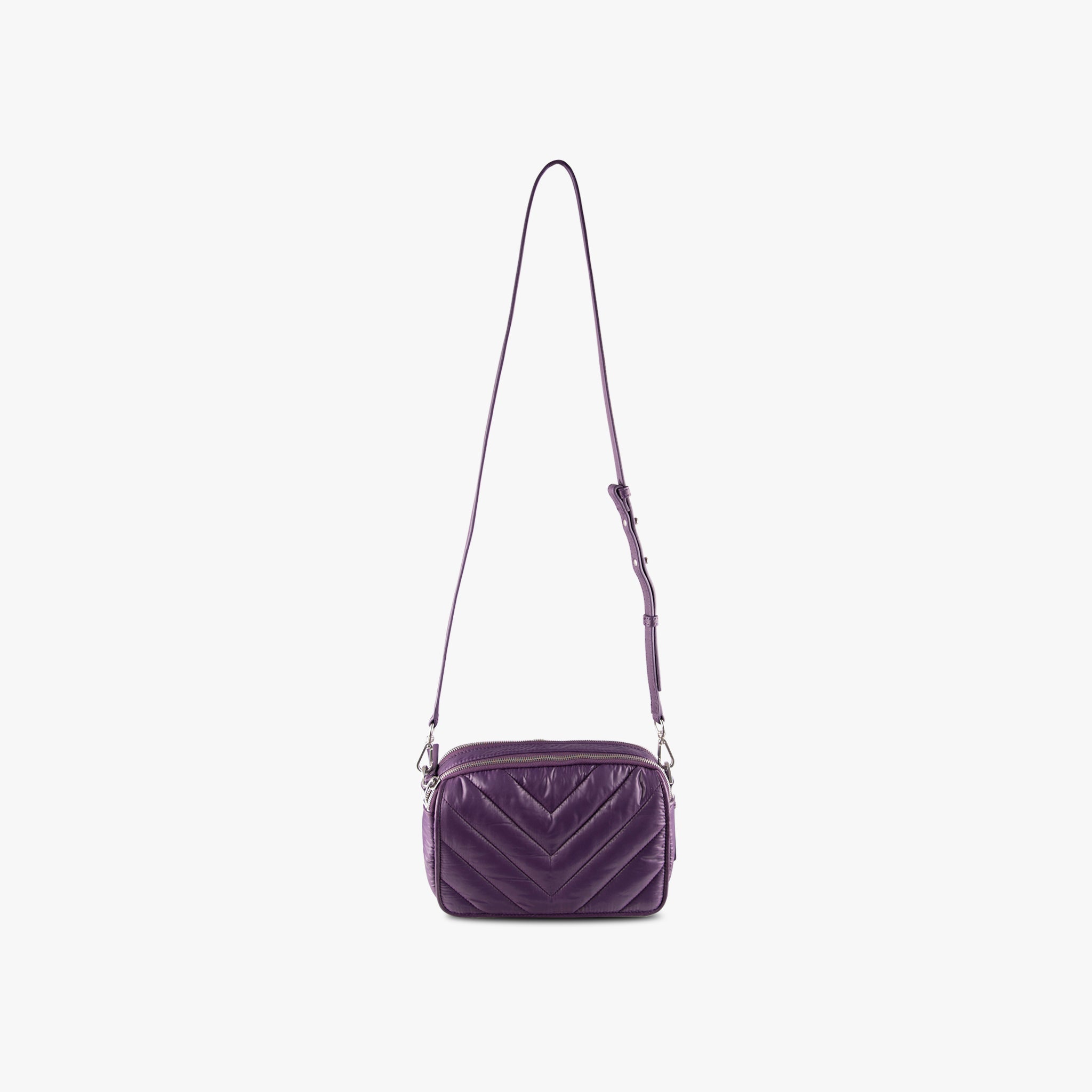 Cross Body Flap Bag | aubergine