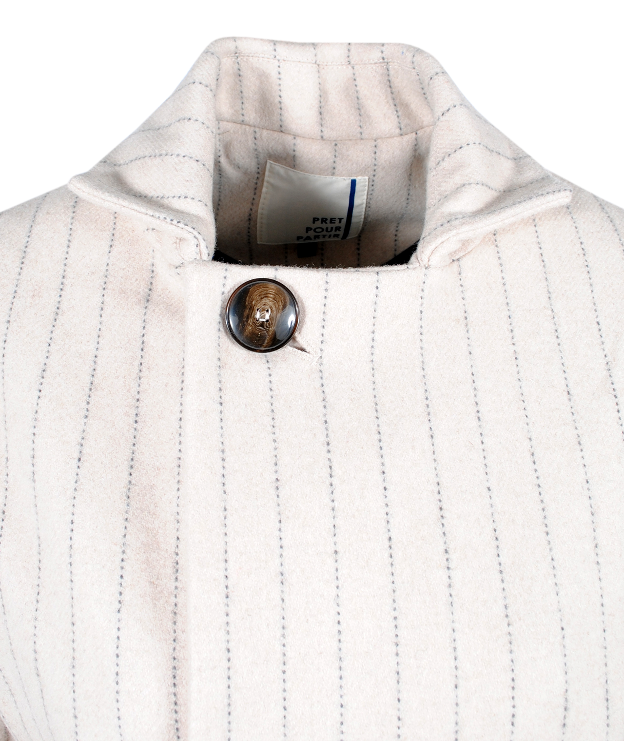 Langmantel Streifen | beige