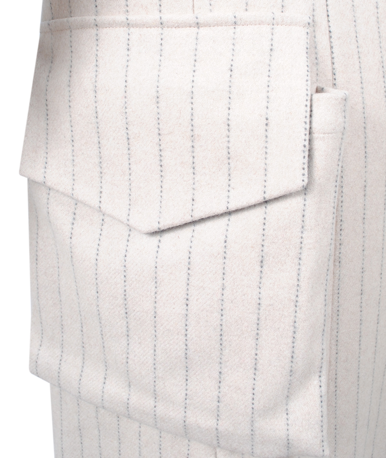 Langmantel Streifen | beige
