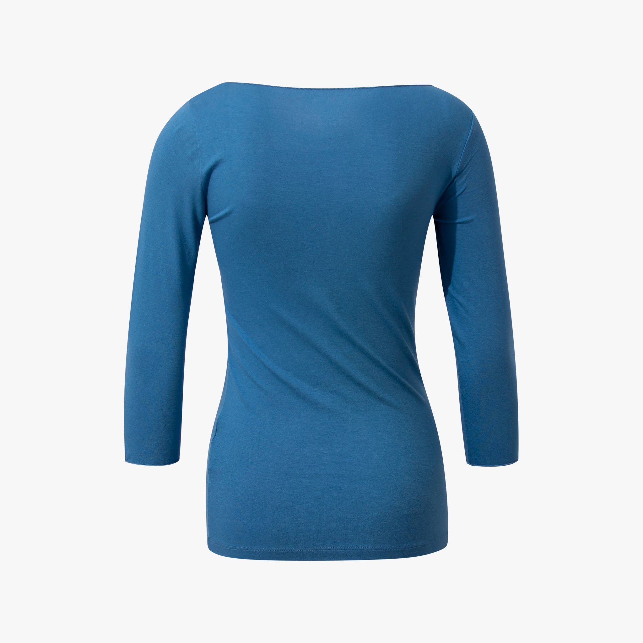 3/4 U-Shirt gekettelt | blau