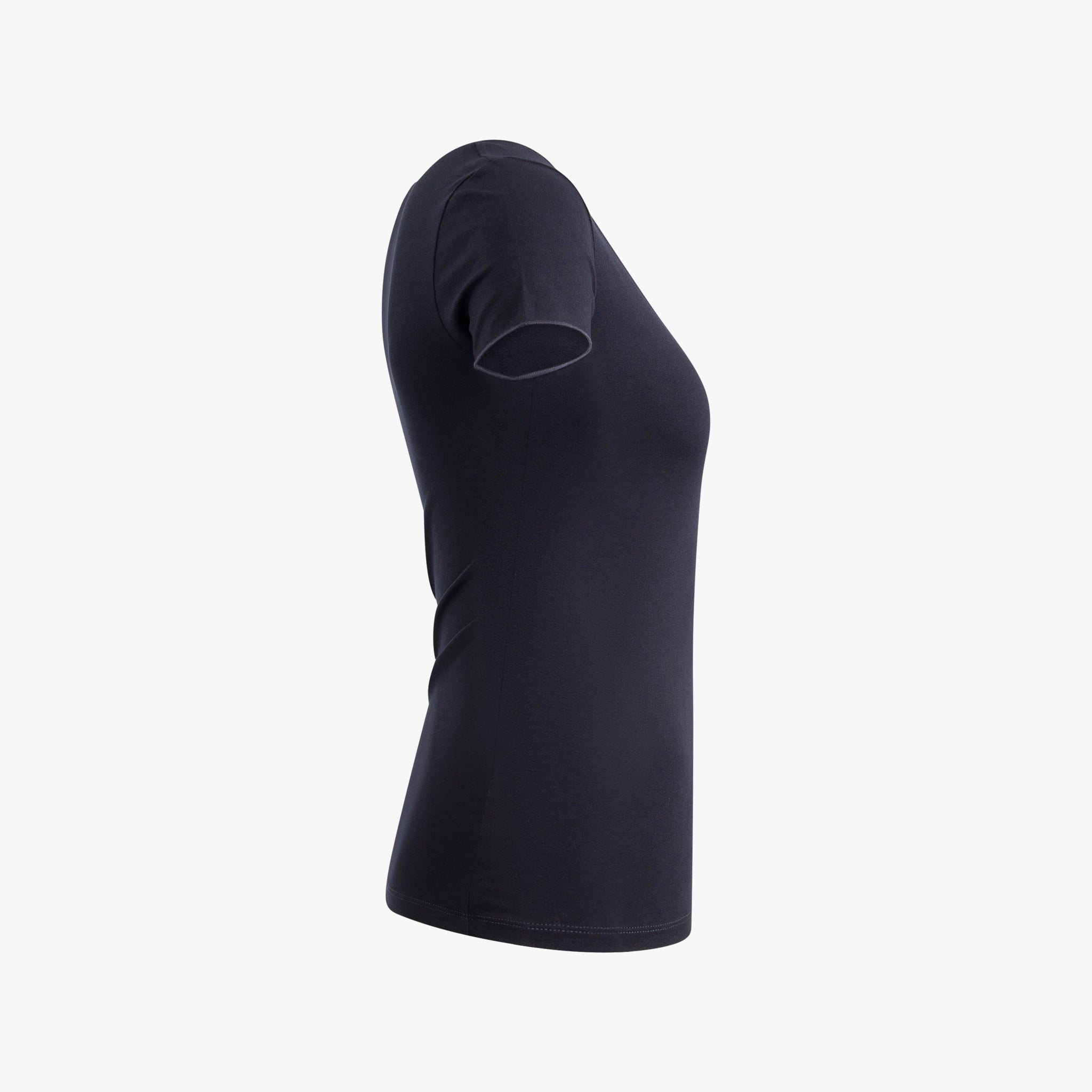 1/2 V-Shirt gekettelt | marine