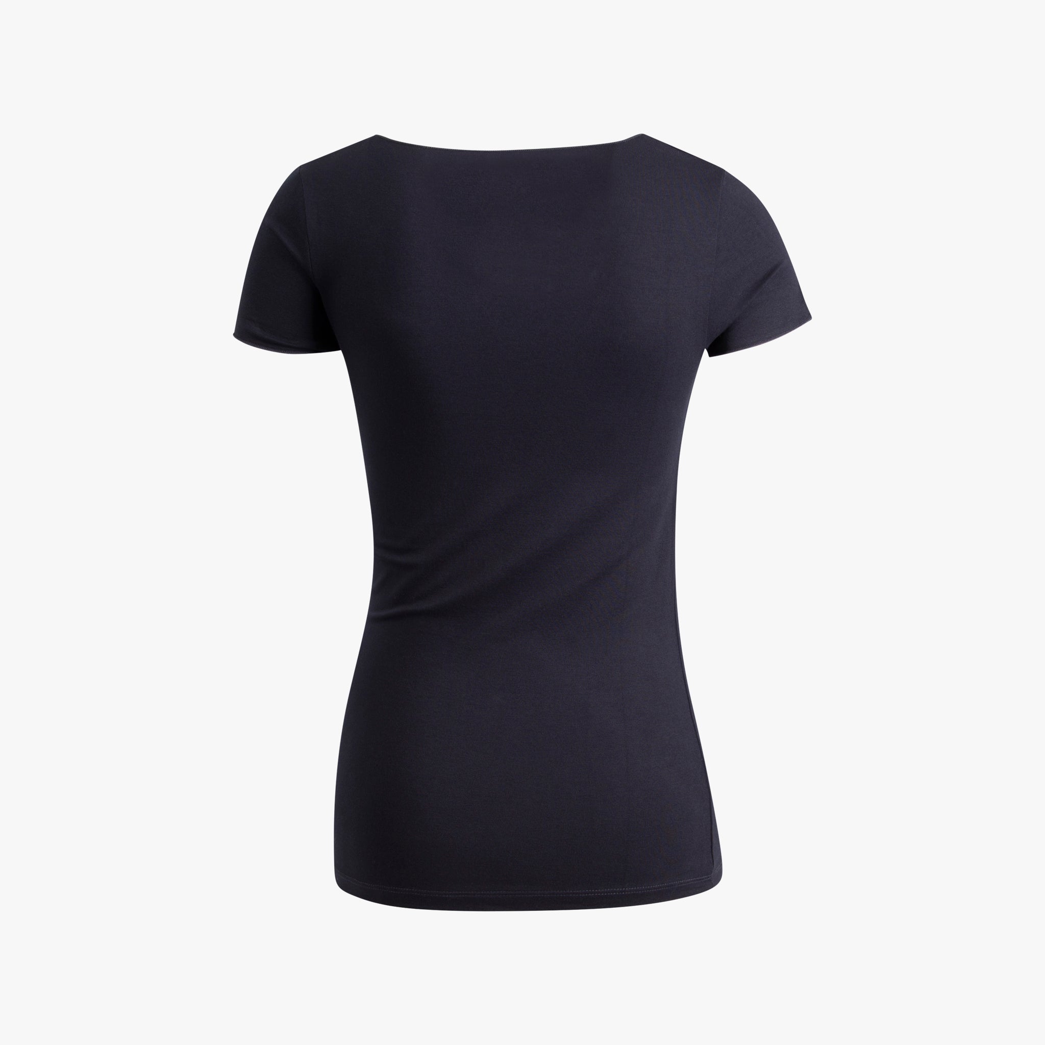 1/2 V-Shirt gekettelt | marine