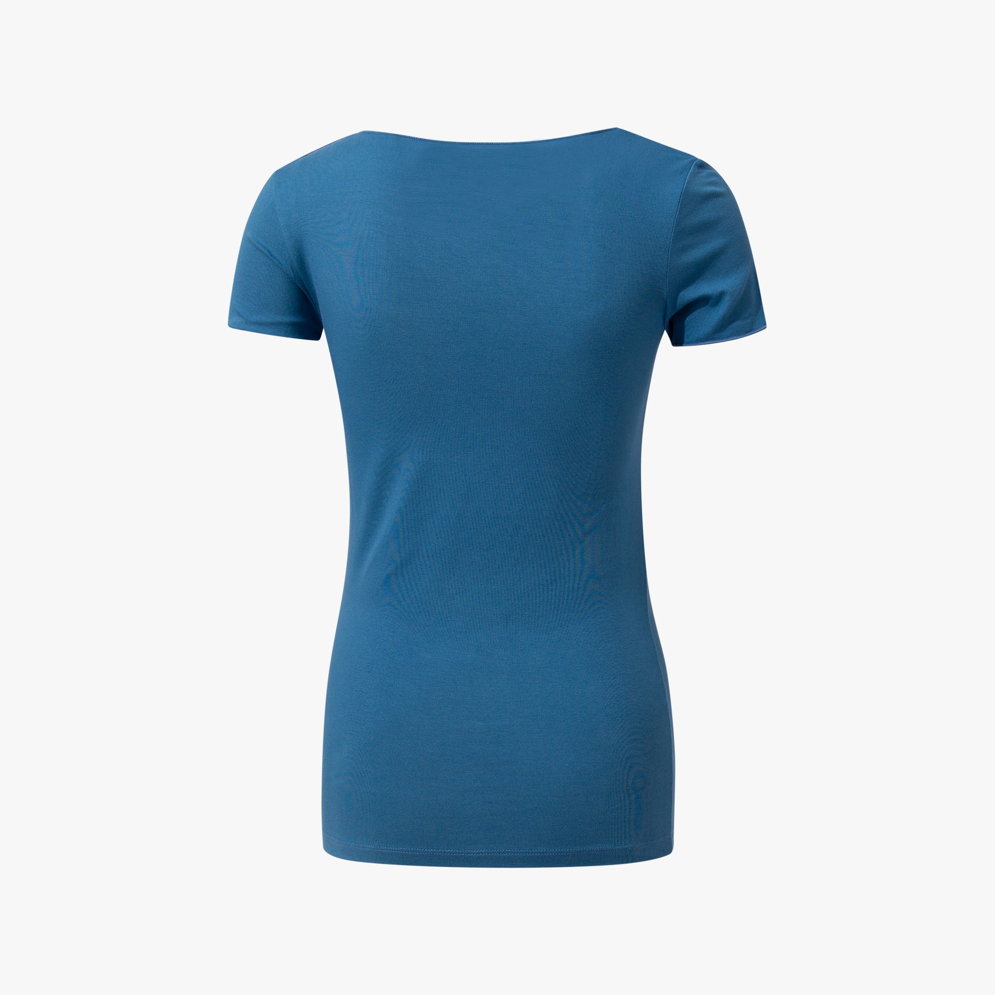 1/2 V-Shirt gekettelt | blau