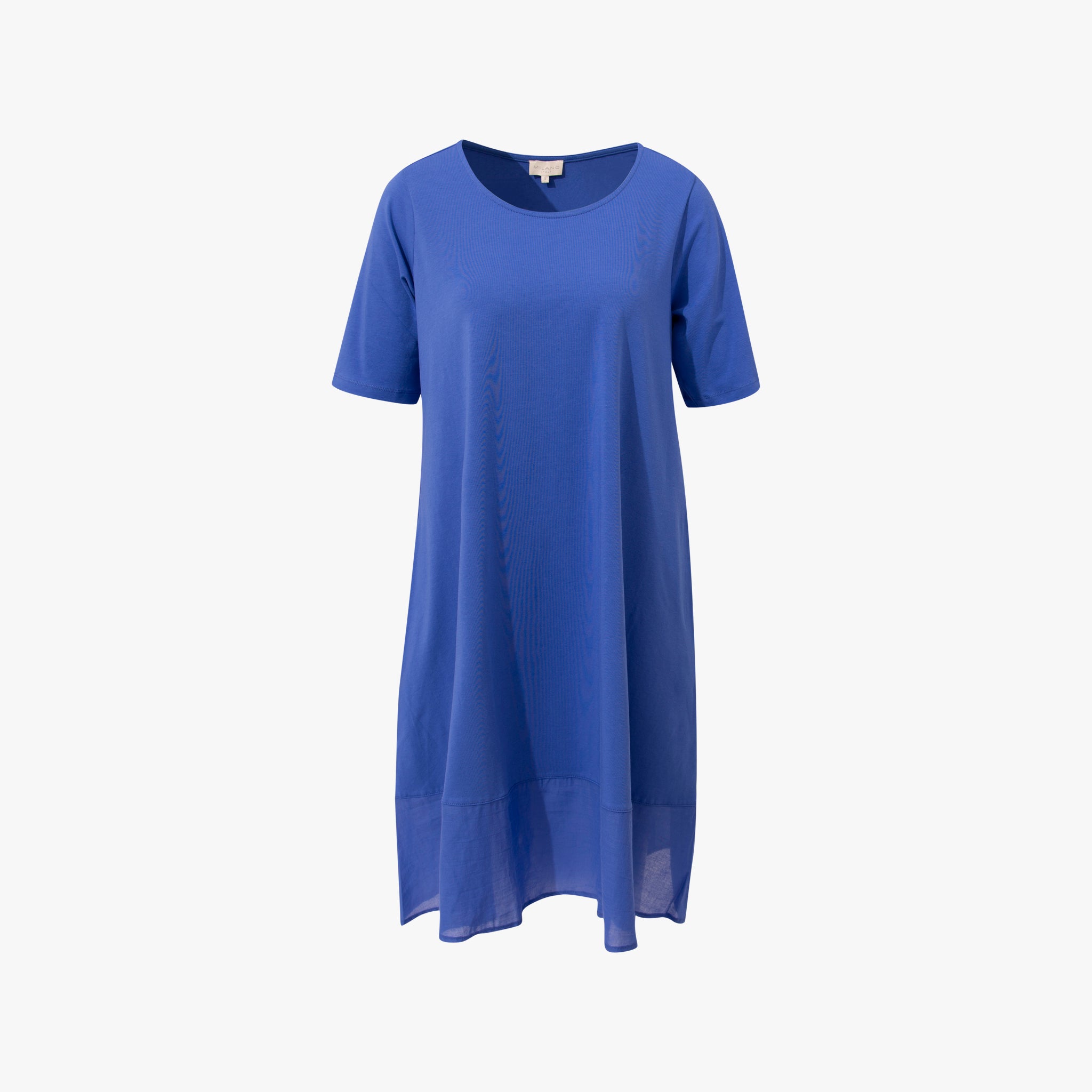 Jerseykleid ausgestellt | blau
