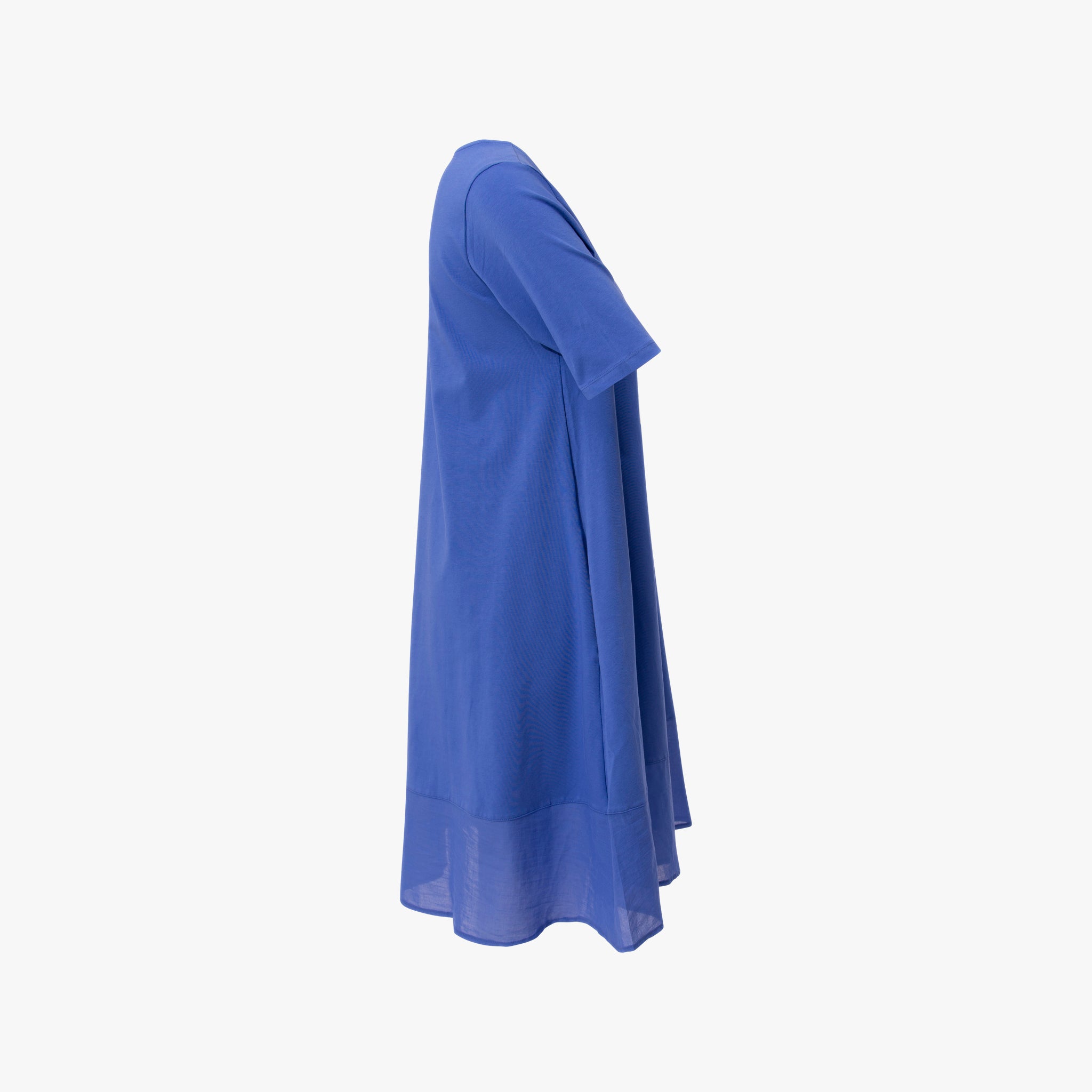 Jerseykleid ausgestellt | blau