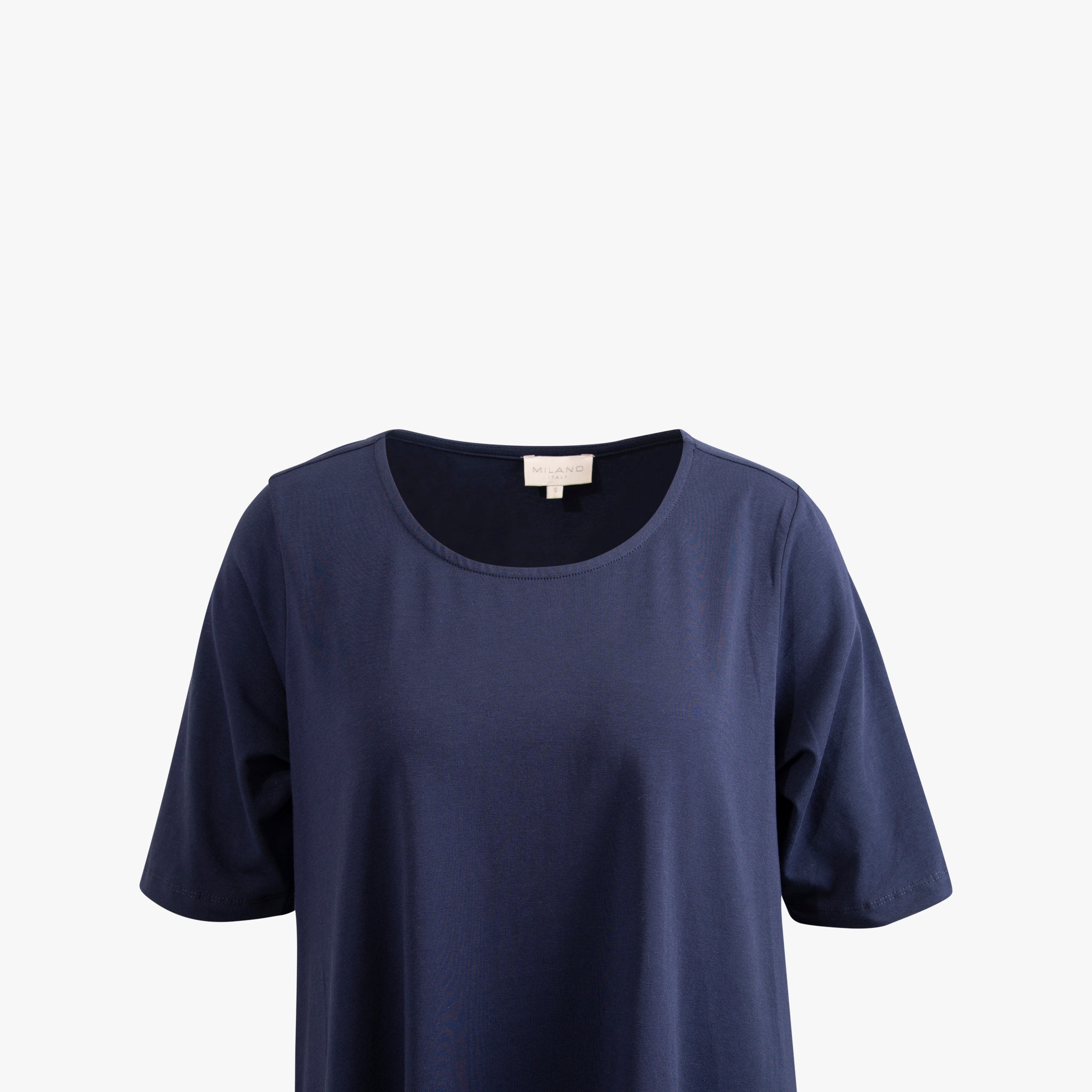 Jerseykleid ausgestellt | dunkelblau