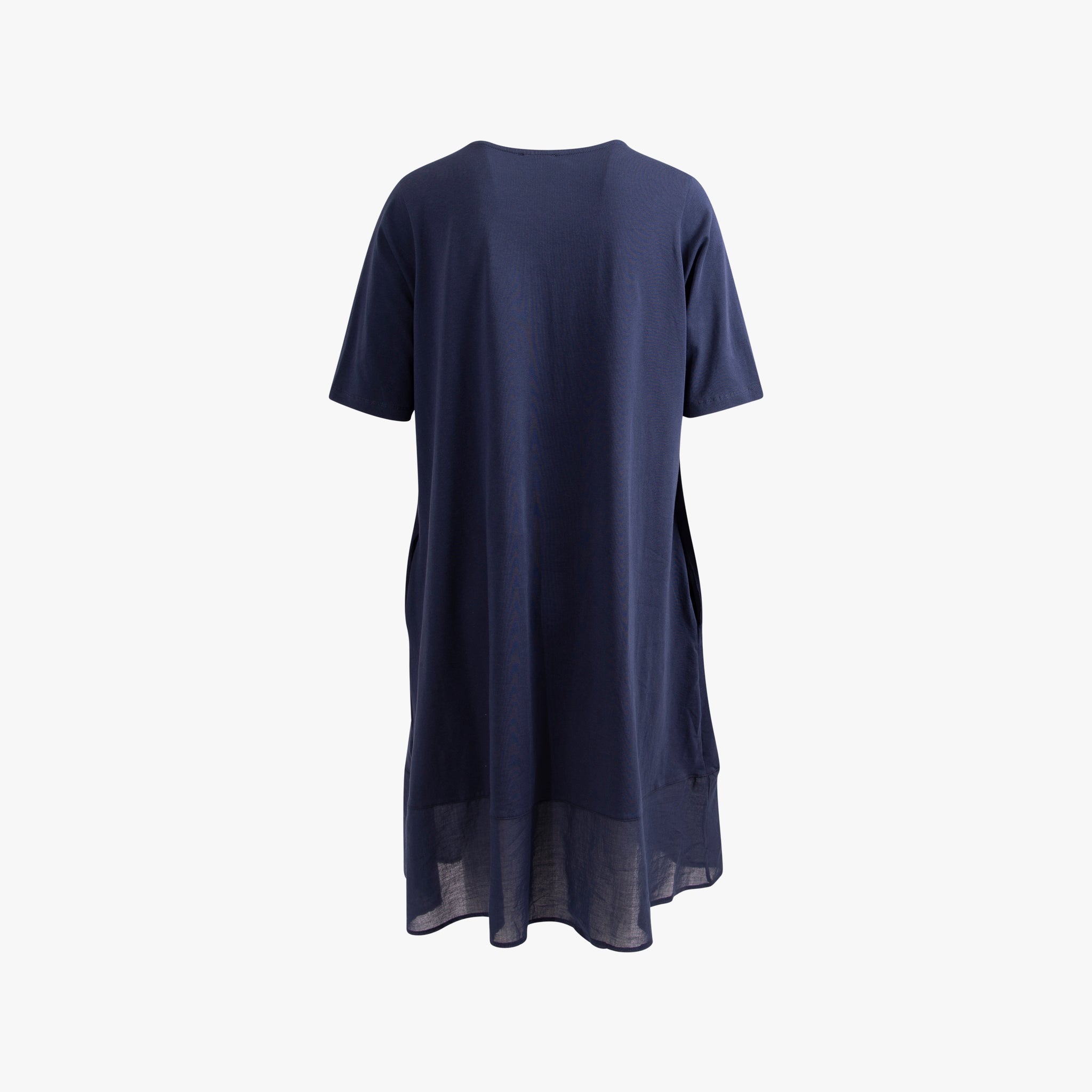 Jerseykleid ausgestellt | dunkelblau