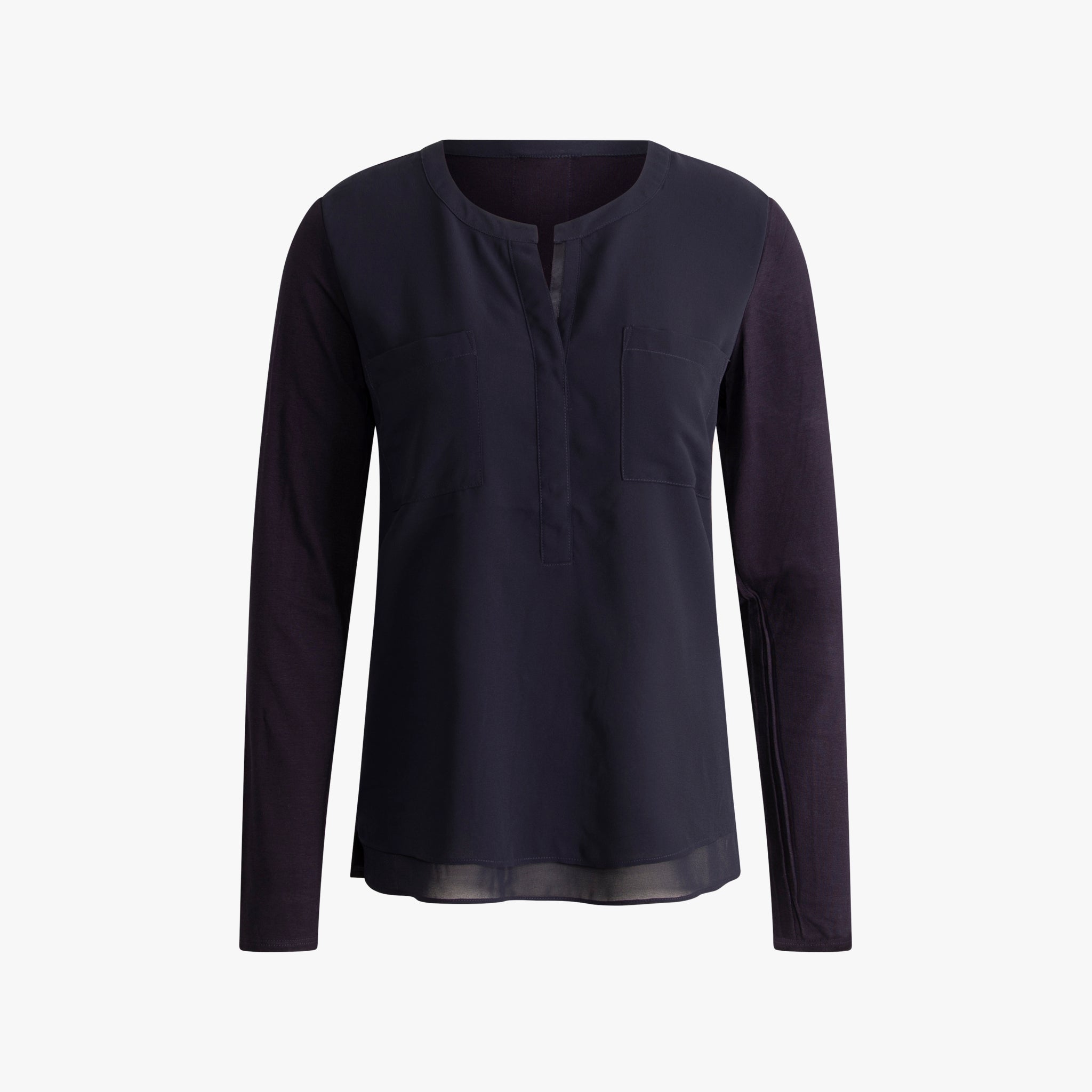 Blusenshirt Basic | nachtblau