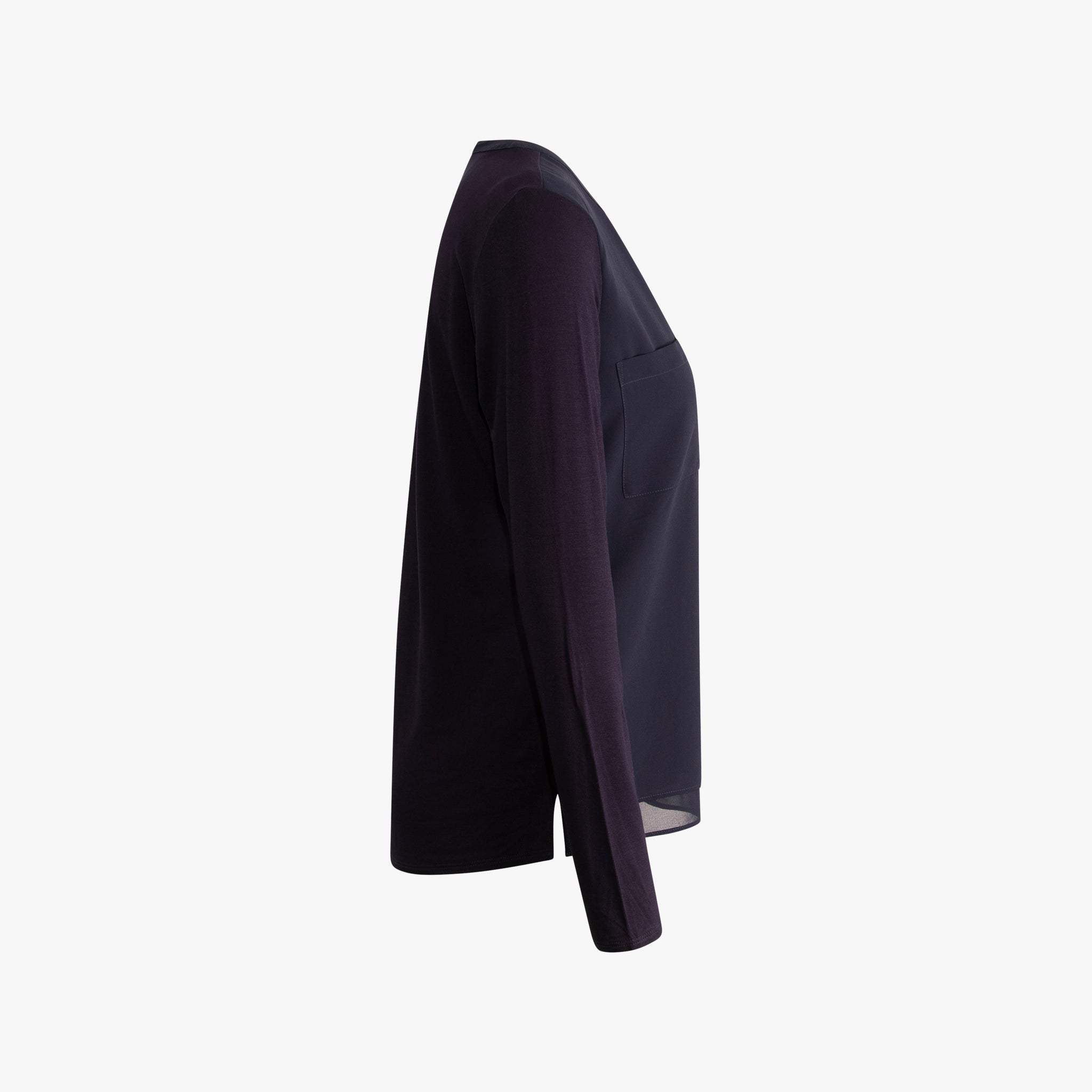 Blusenshirt Basic | nachtblau