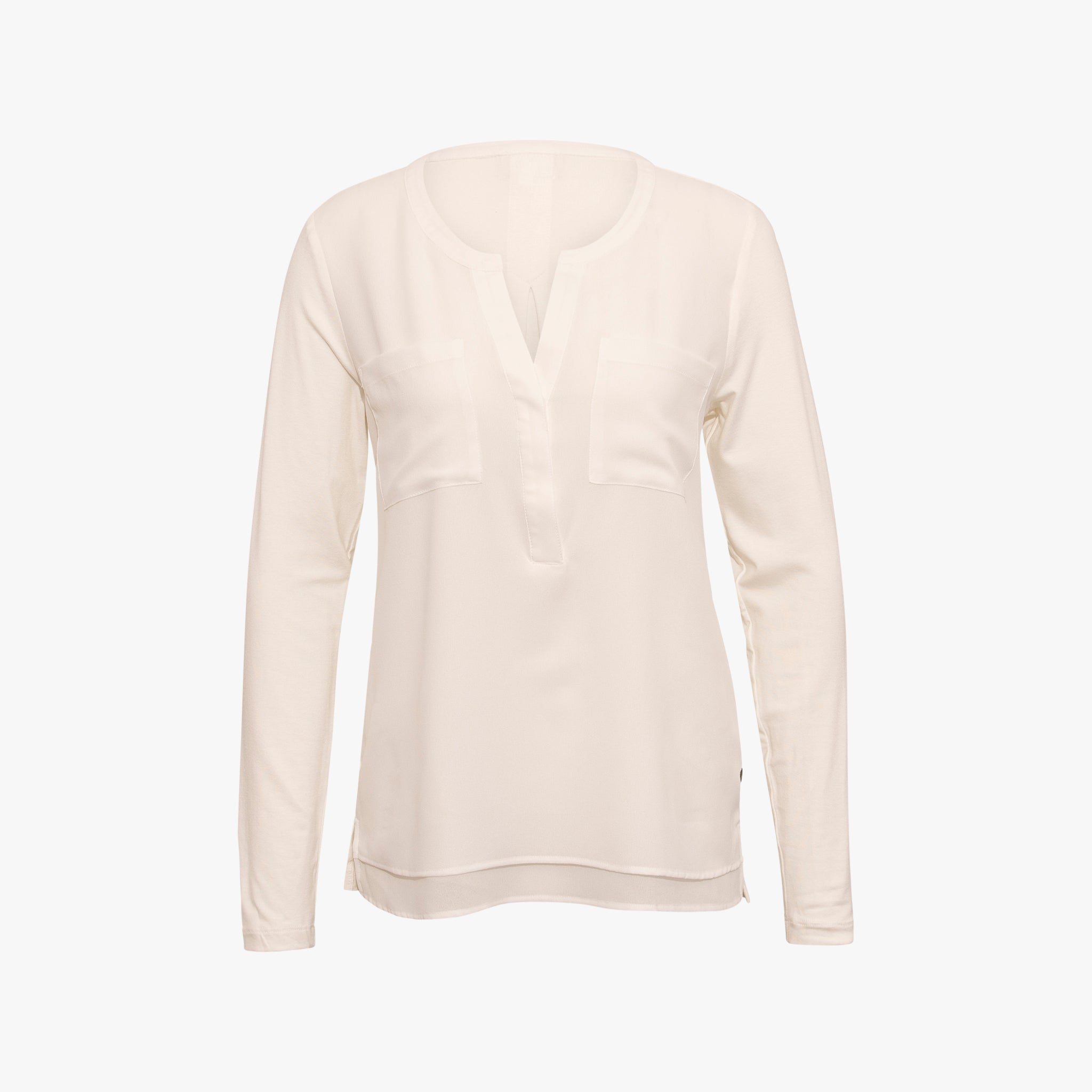 Blusenshirt Basic | offwhite