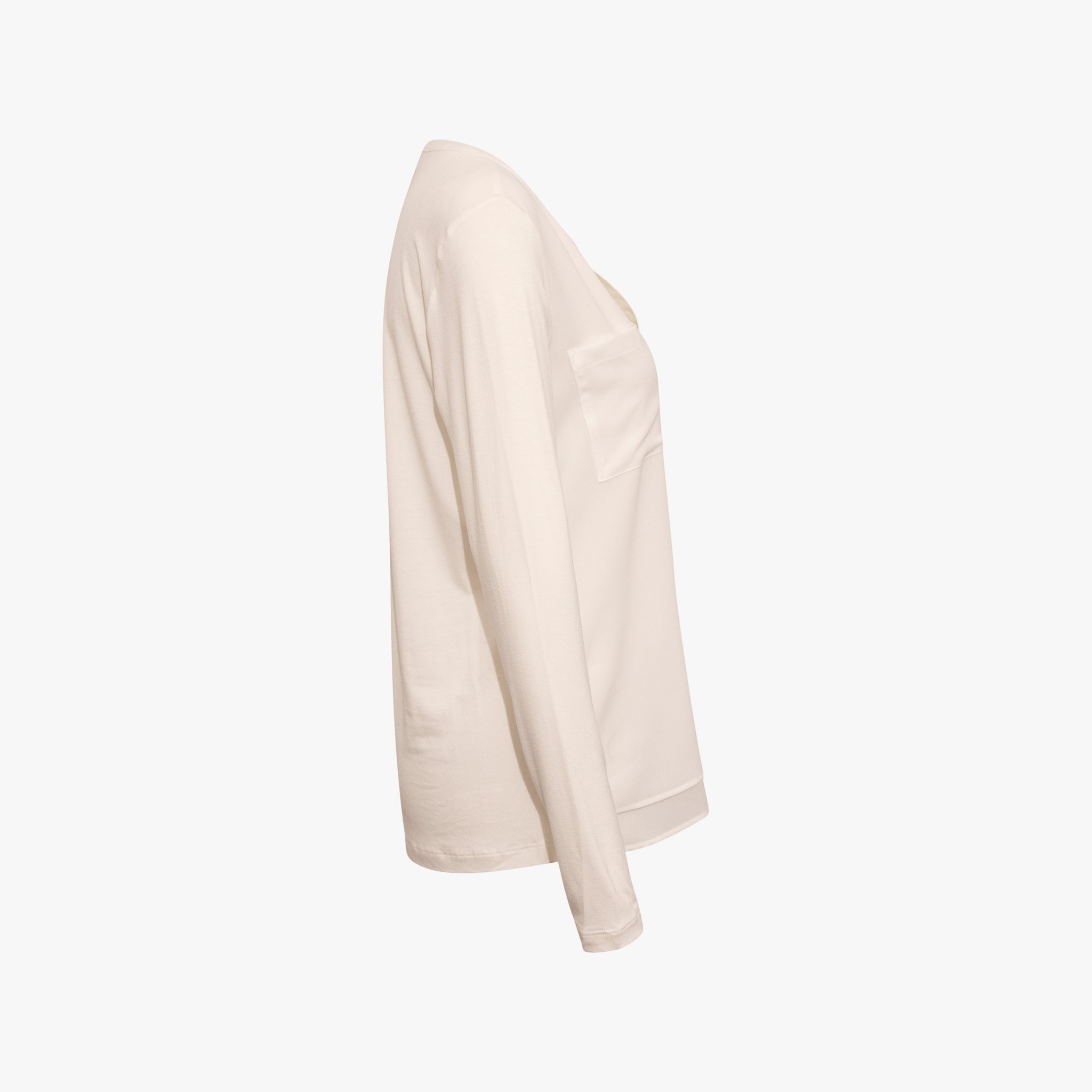 Blusenshirt Basic | offwhite