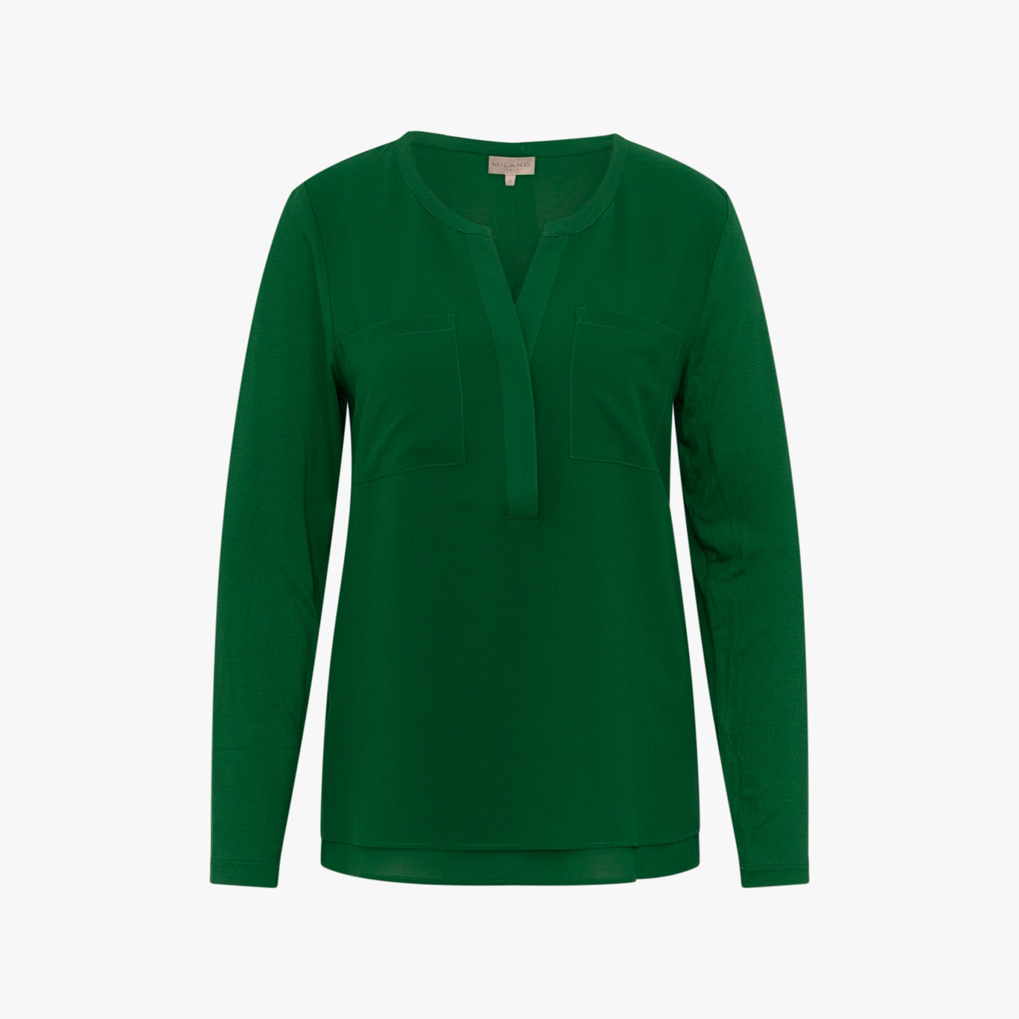 Blusenshirt Basic | grün