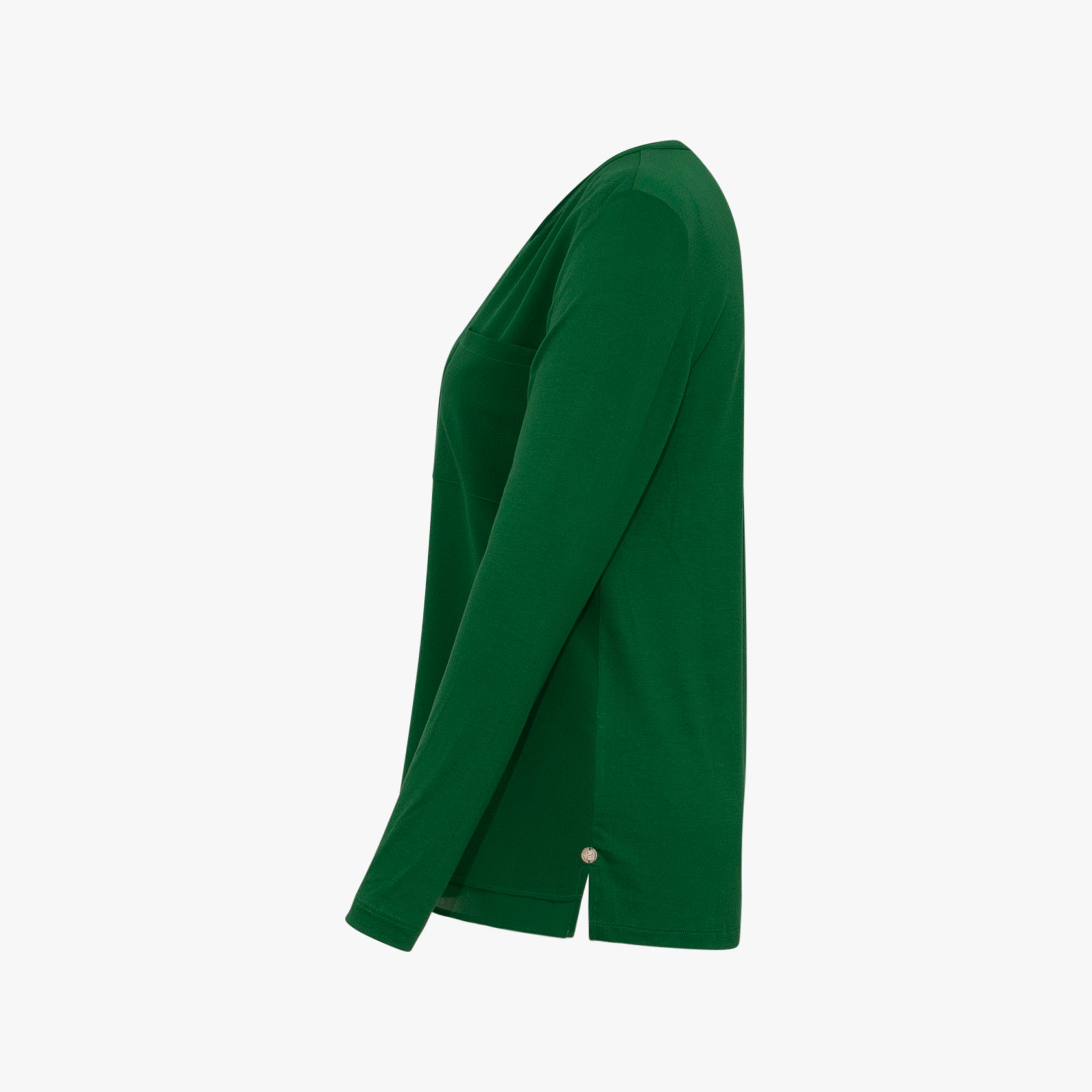 Blusenshirt Basic | grün
