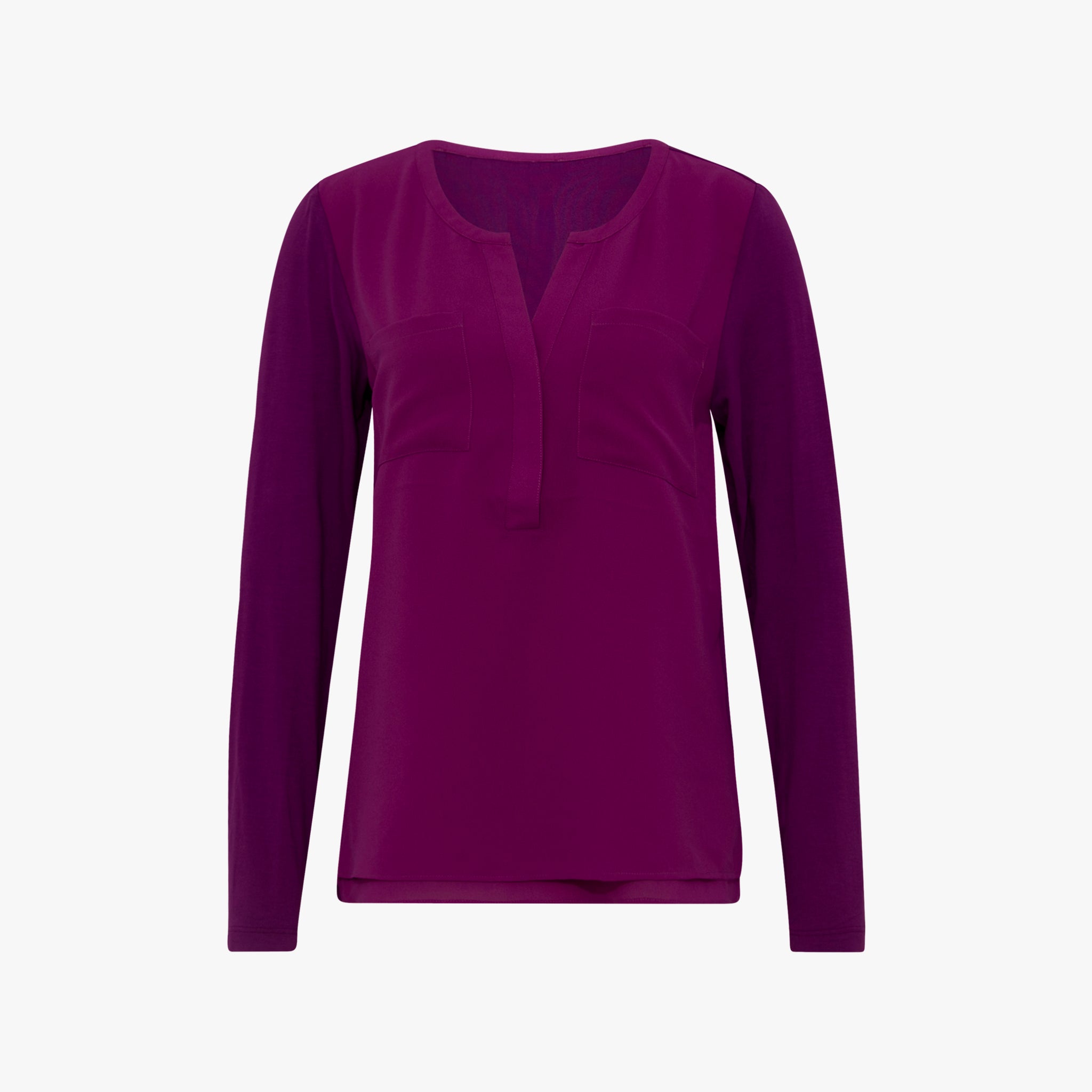 Blusenshirt Basic | flieder