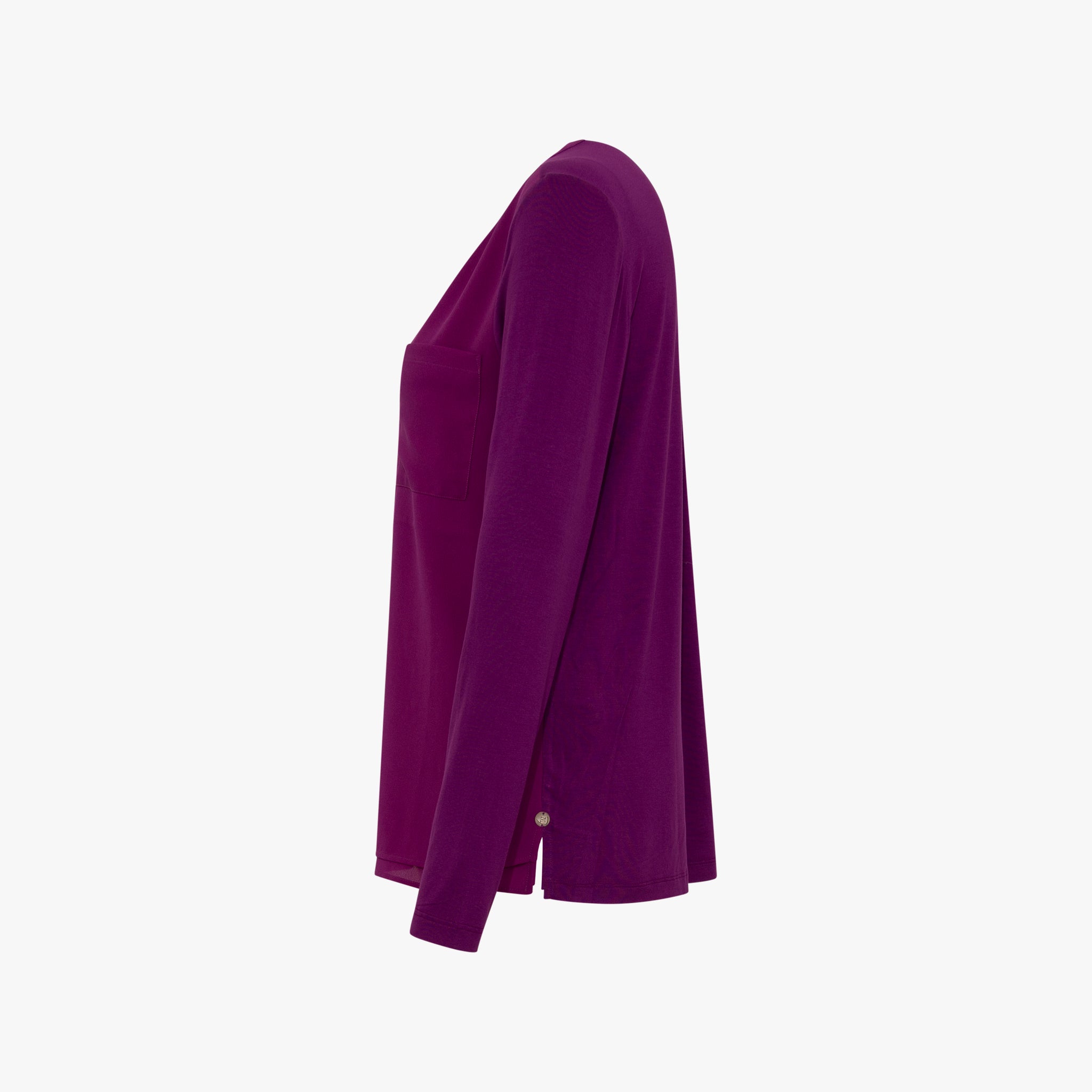 Blusenshirt Basic | flieder