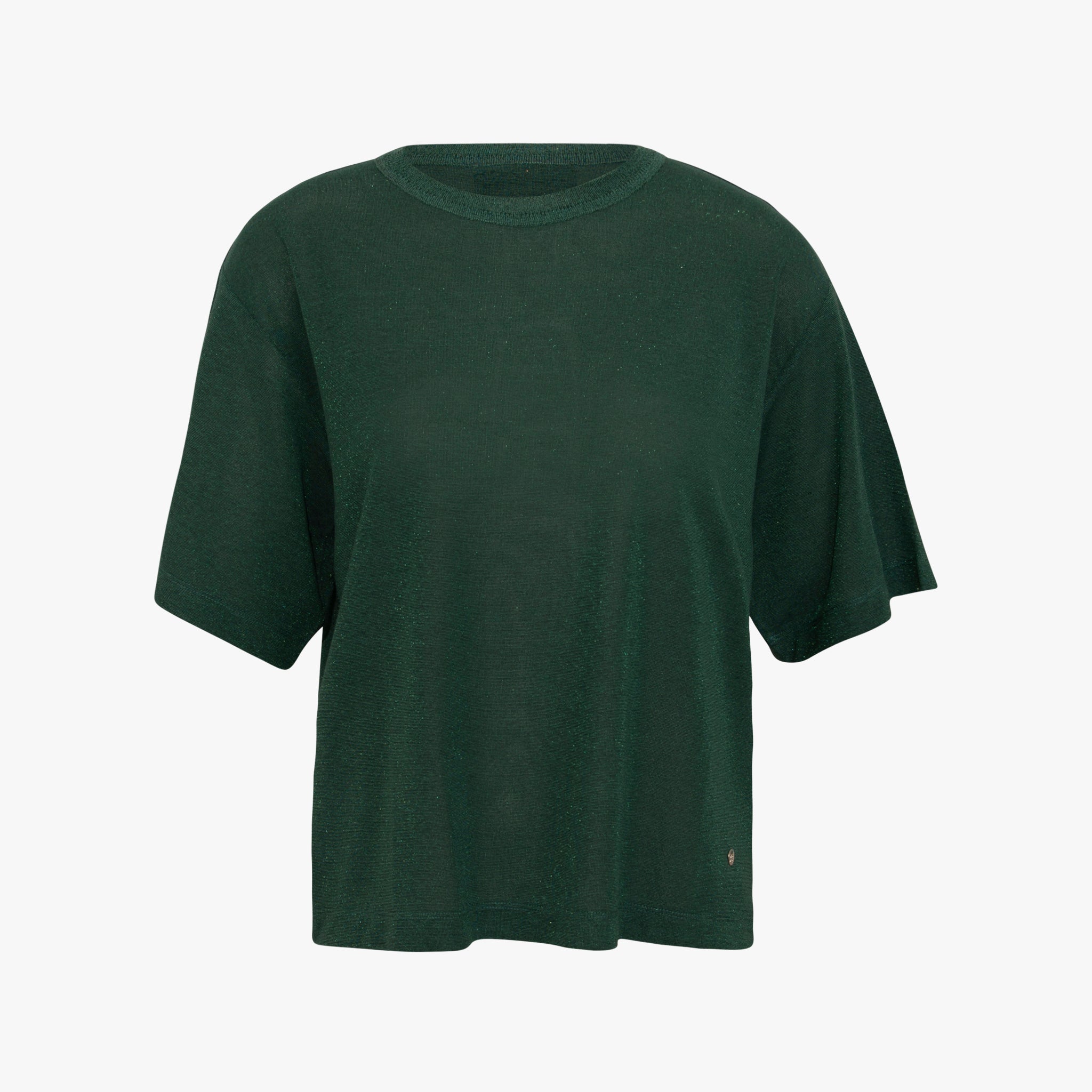 T-Shirt Lurex | türkis