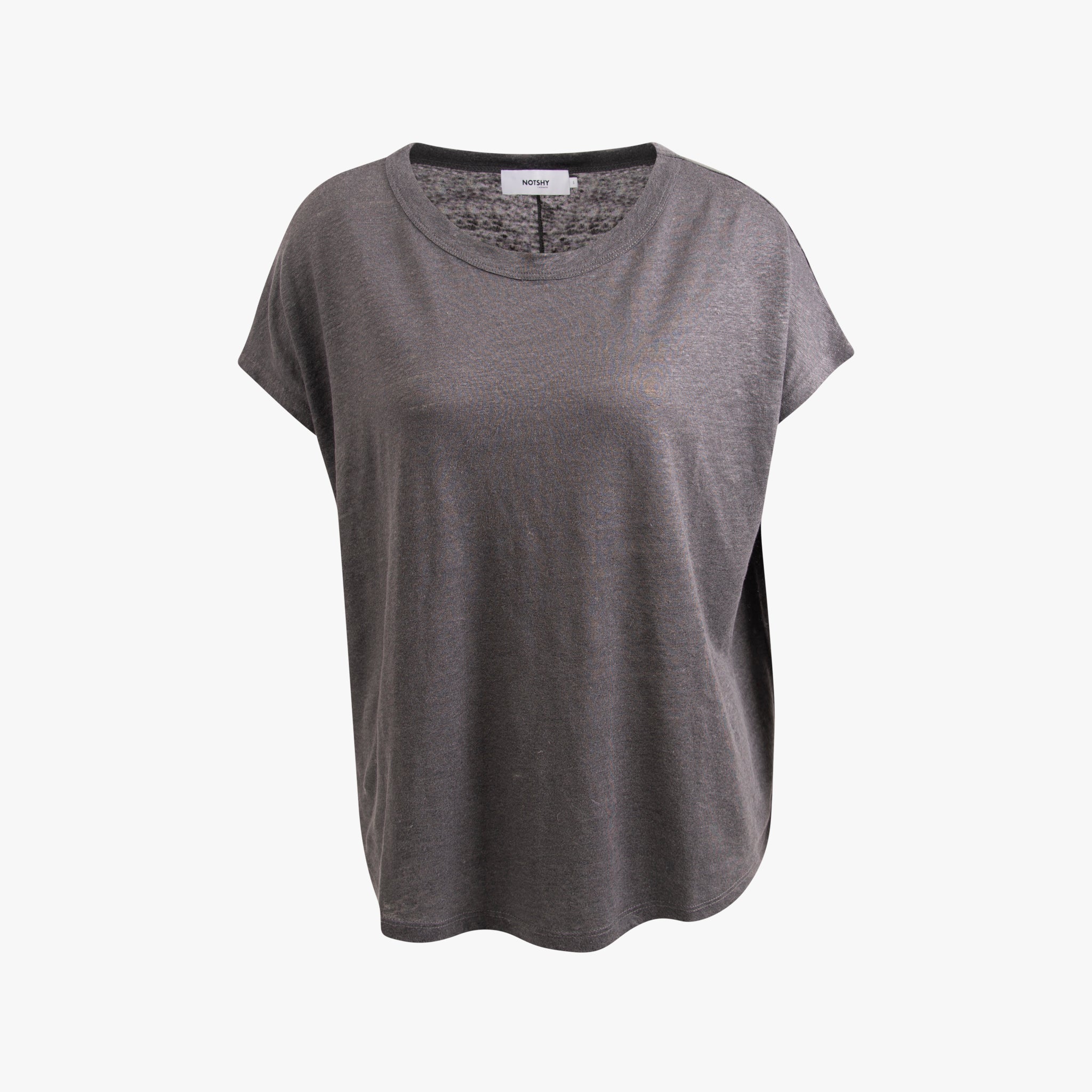 RH-Leinenshirt weit | anthra