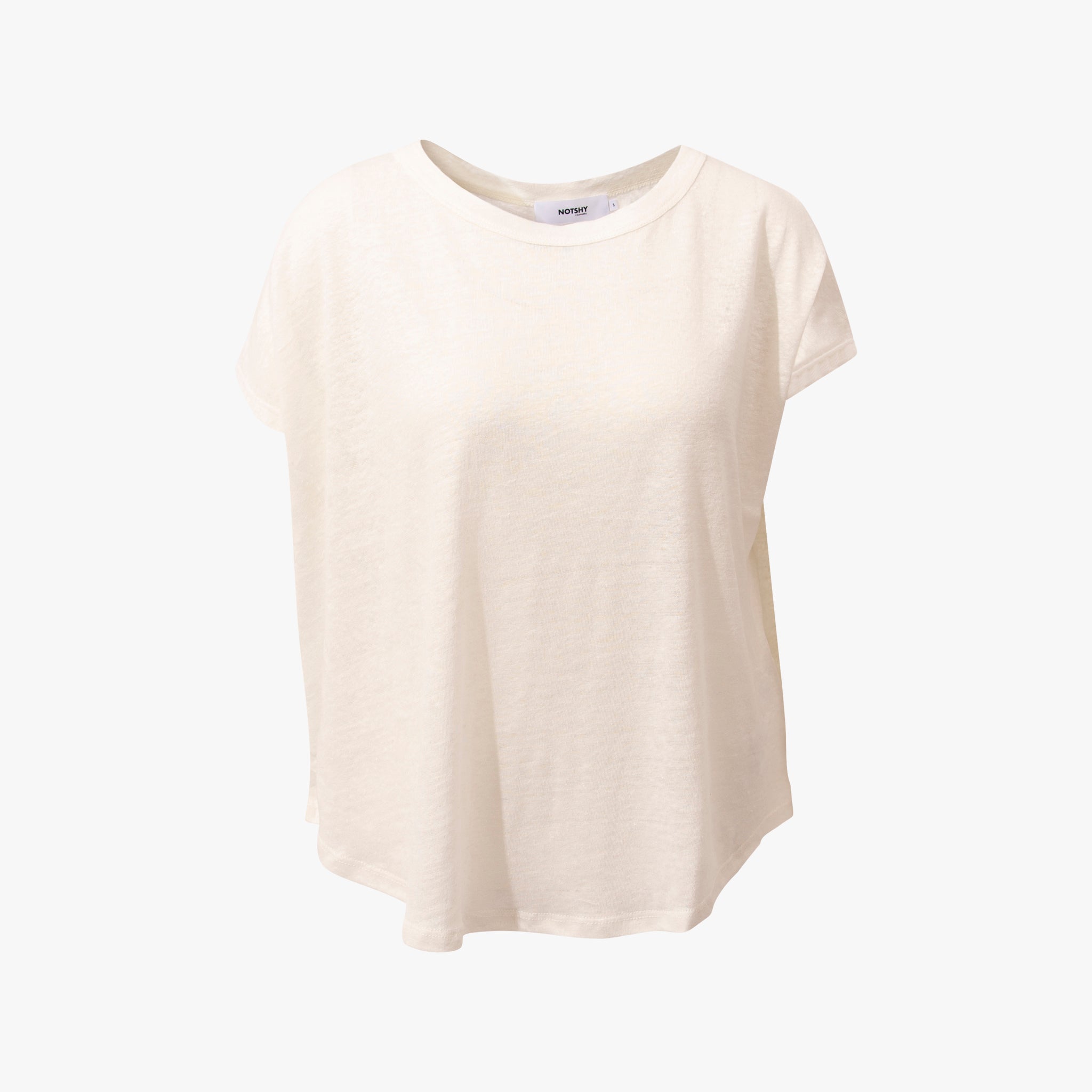 RH-Leinenshirt weit | weiß