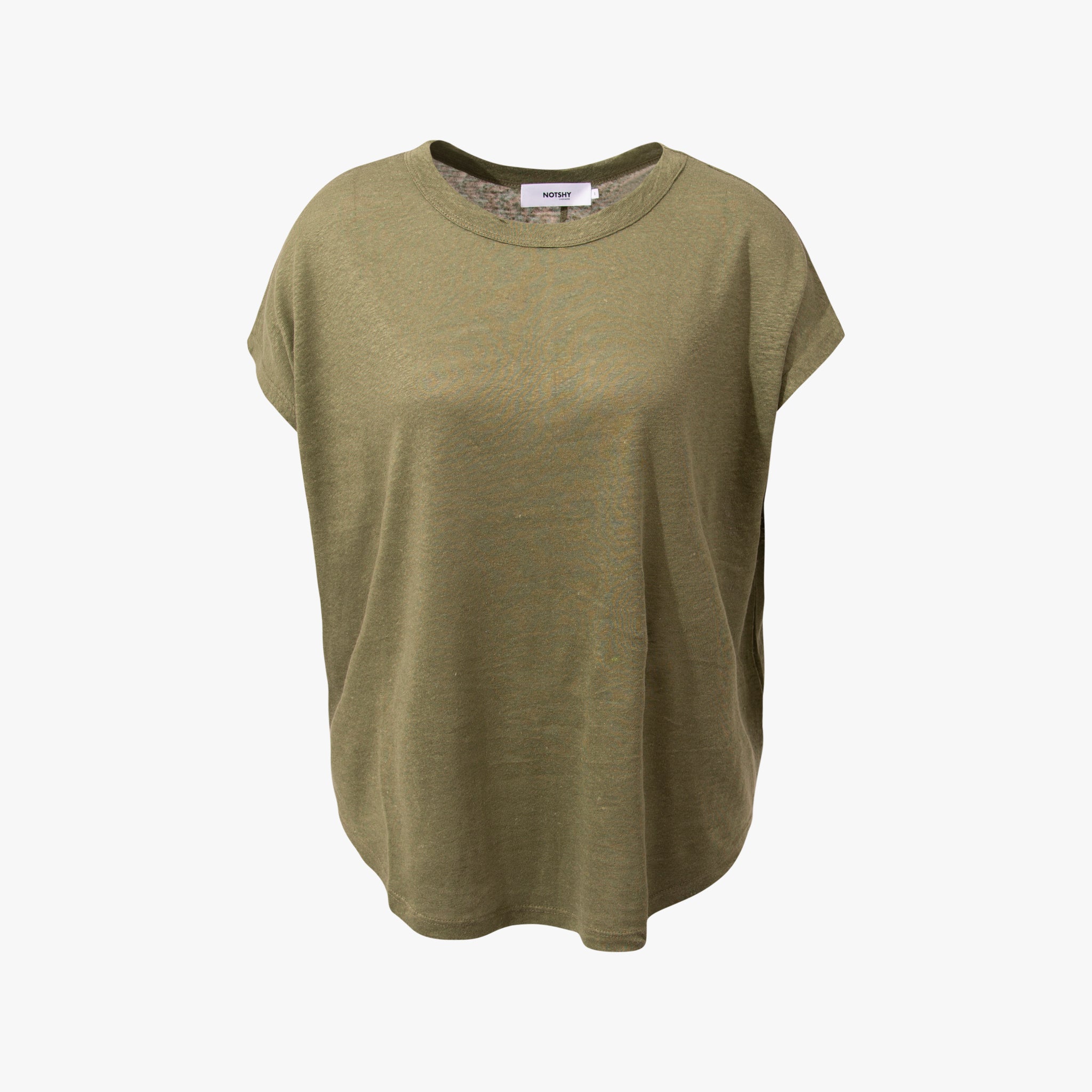 RH-Leinenshirt weit | khaki