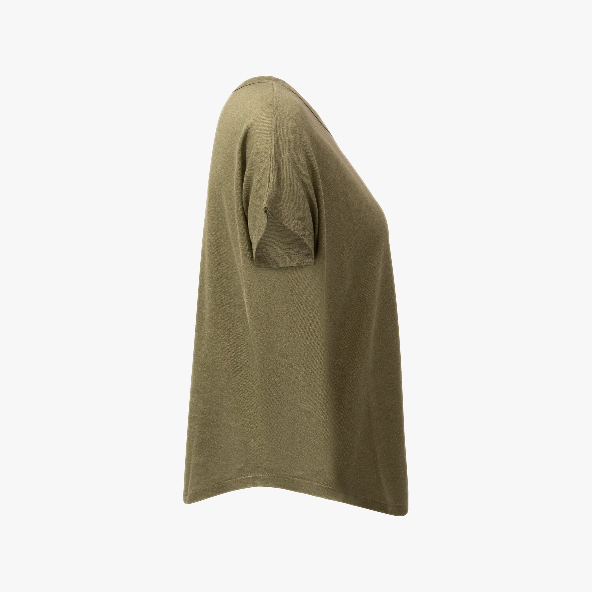 RH-Leinenshirt weit | khaki
