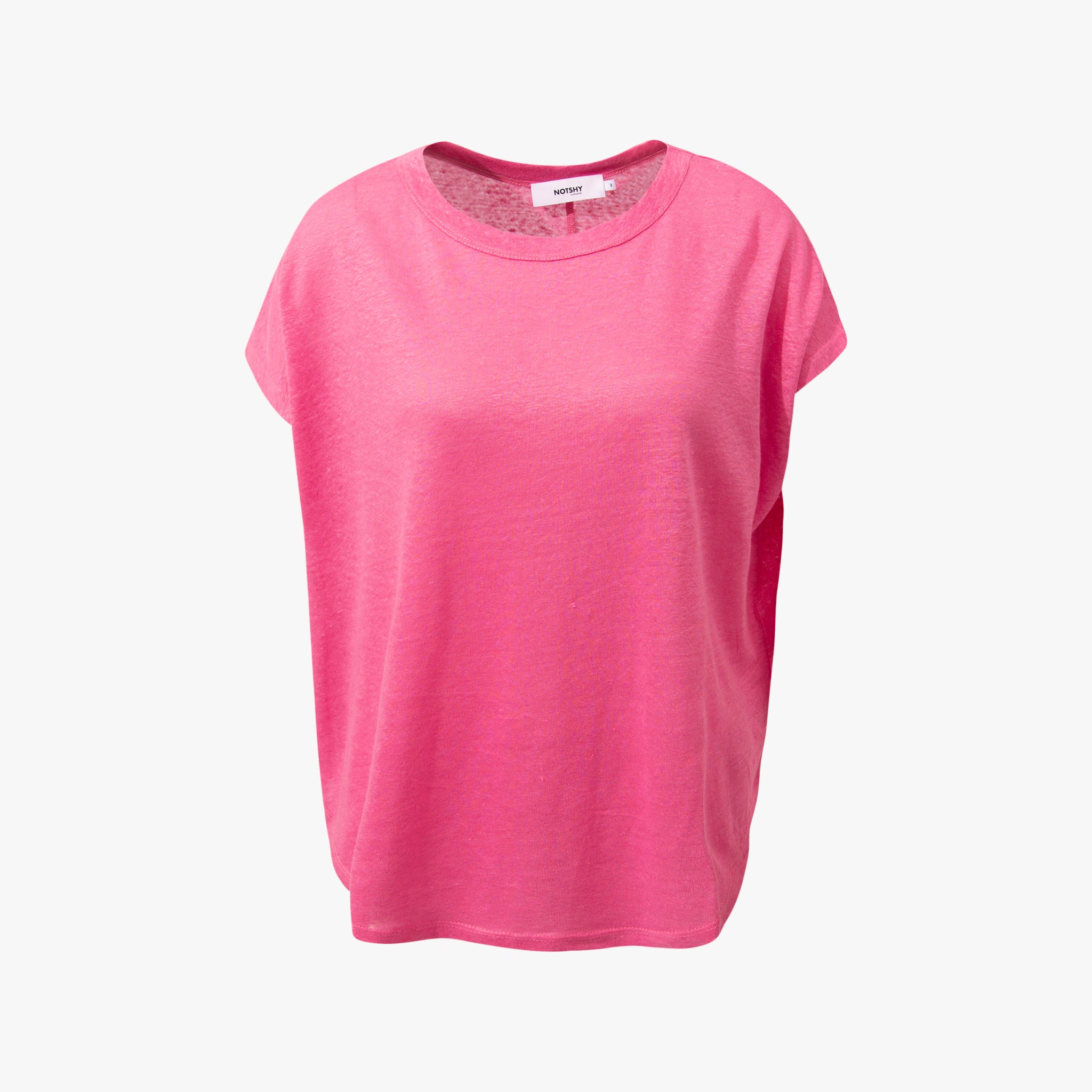 RH-Leinenshirt weit | rosa