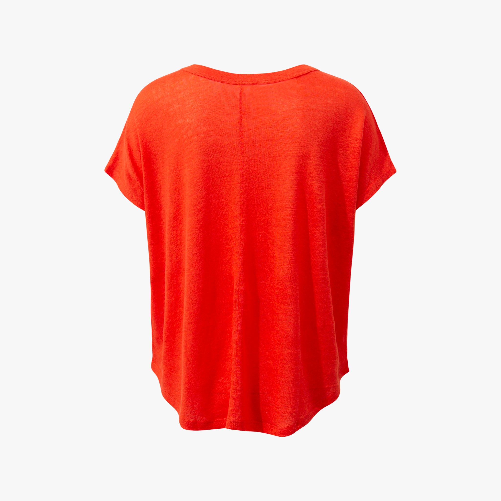RH-Leinenshirt weit | koralle