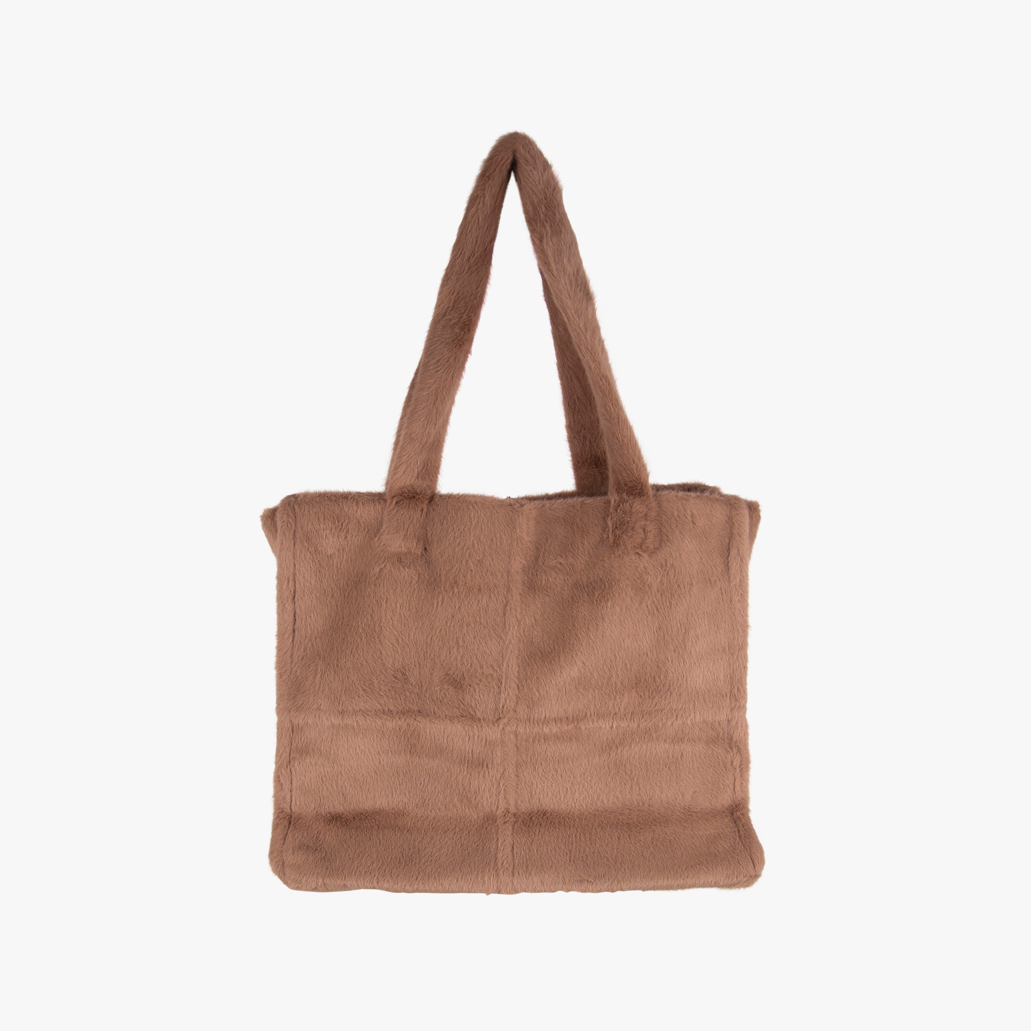 Rana Mink Tasche Fakefur | braun