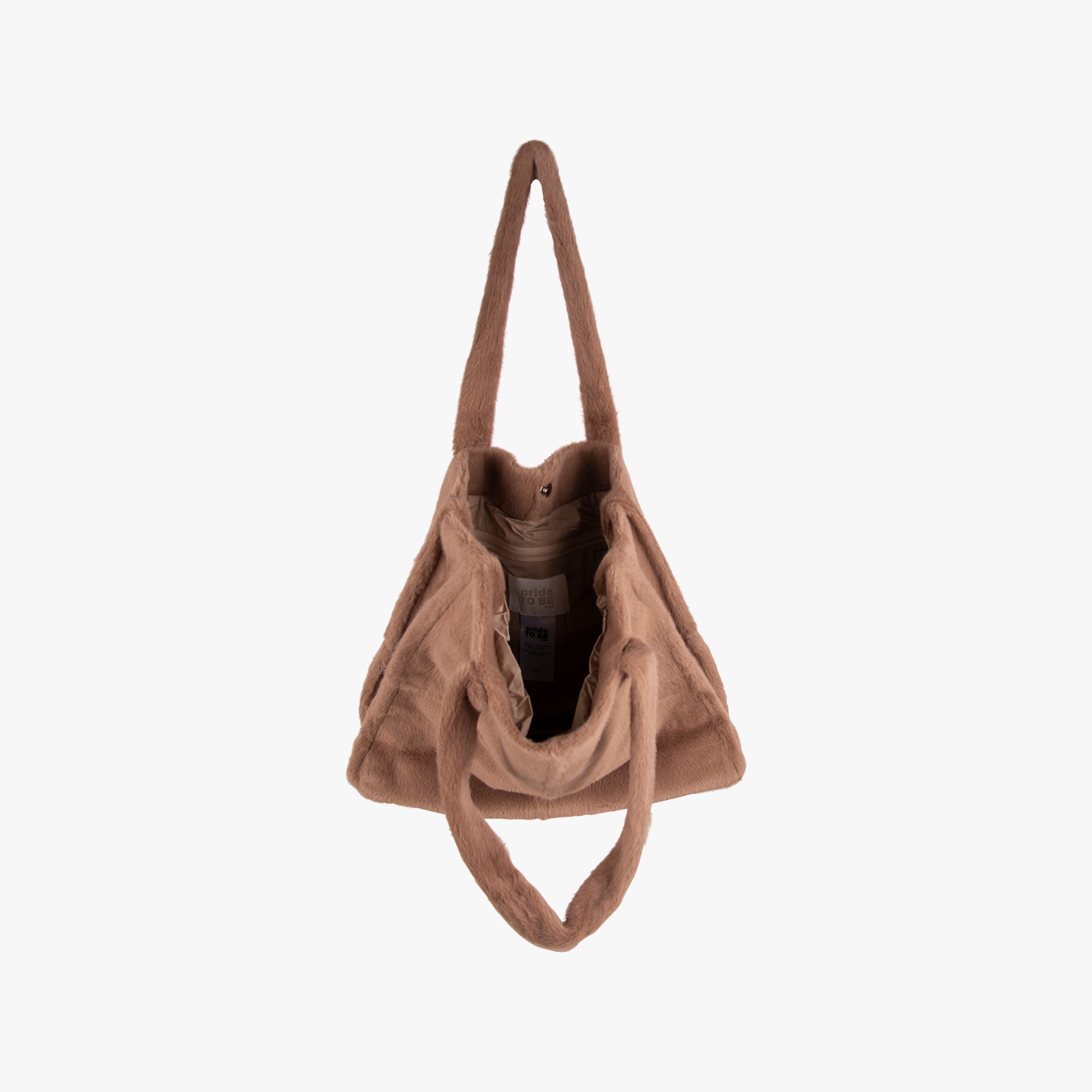 Rana Mink Tasche Fakefur | braun