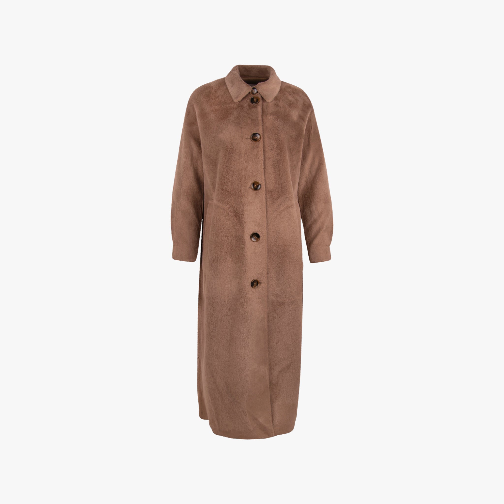 Ravina Mink Mantel Fakefur | braun