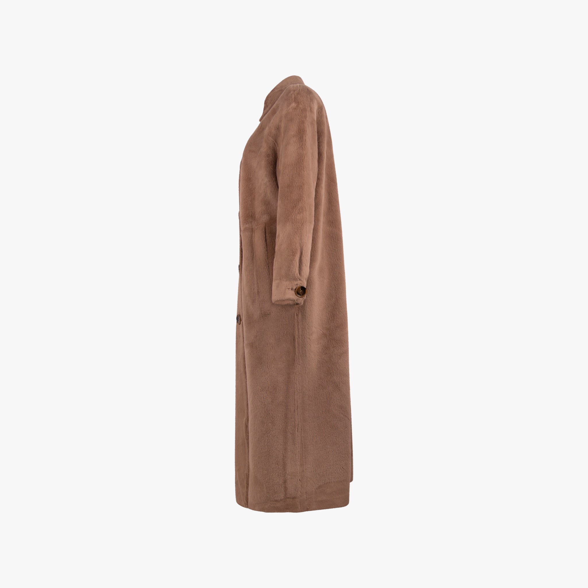 Ravina Mink Mantel Fakefur | braun