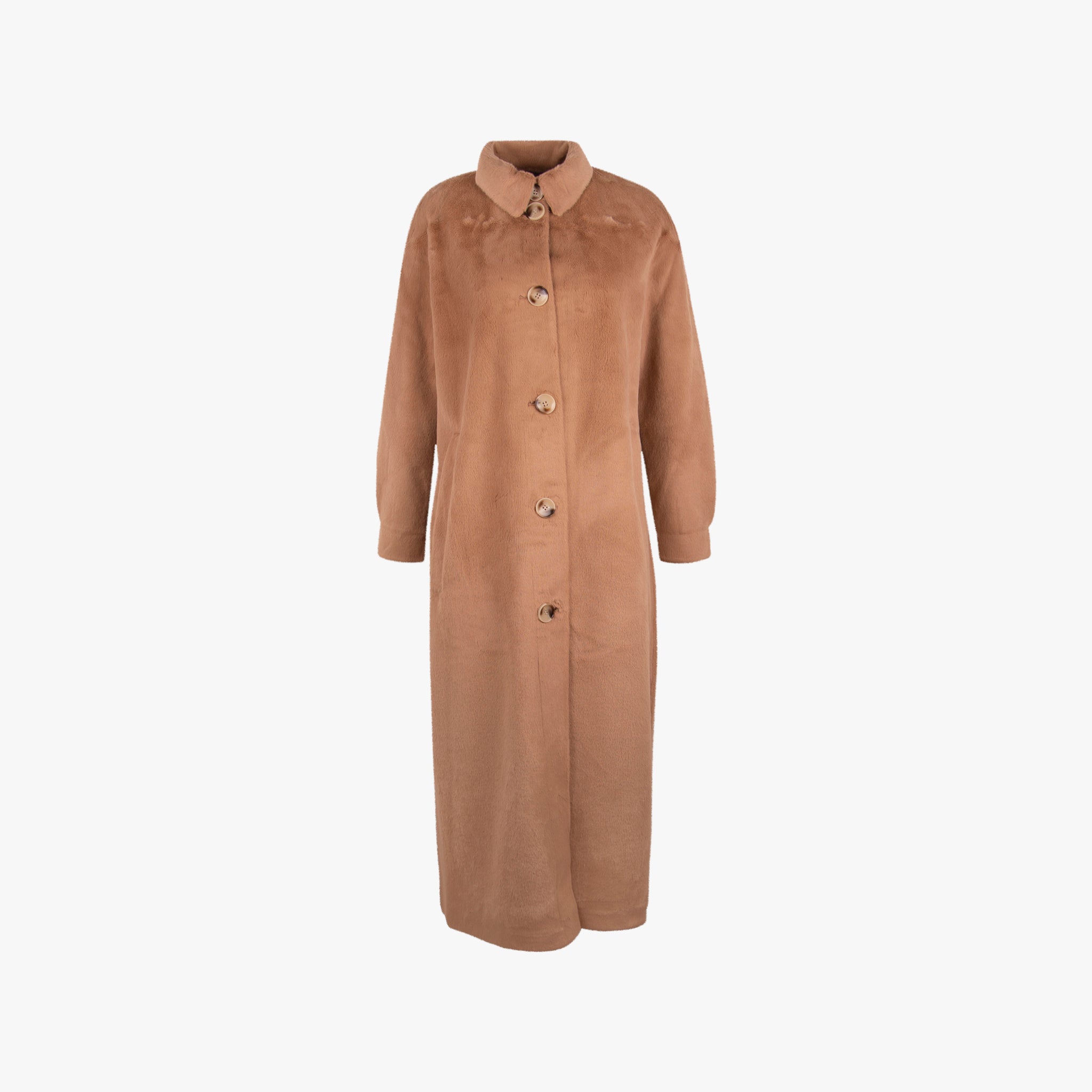Ravina Mink Mantel Fakefur | zimt