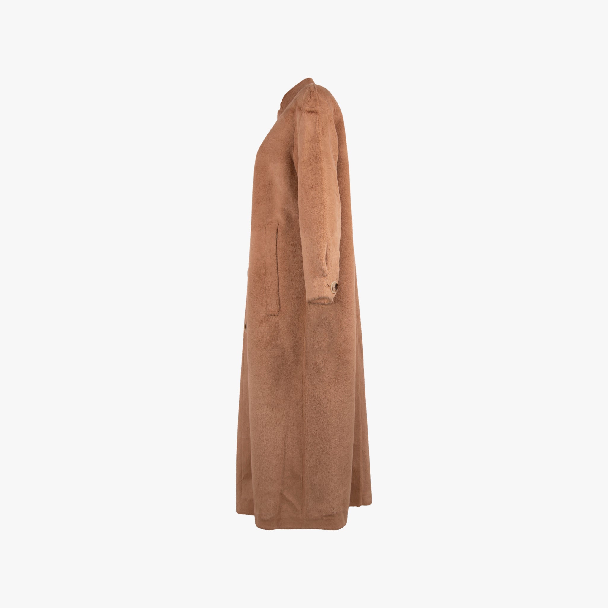 Ravina Mink Mantel Fakefur | zimt