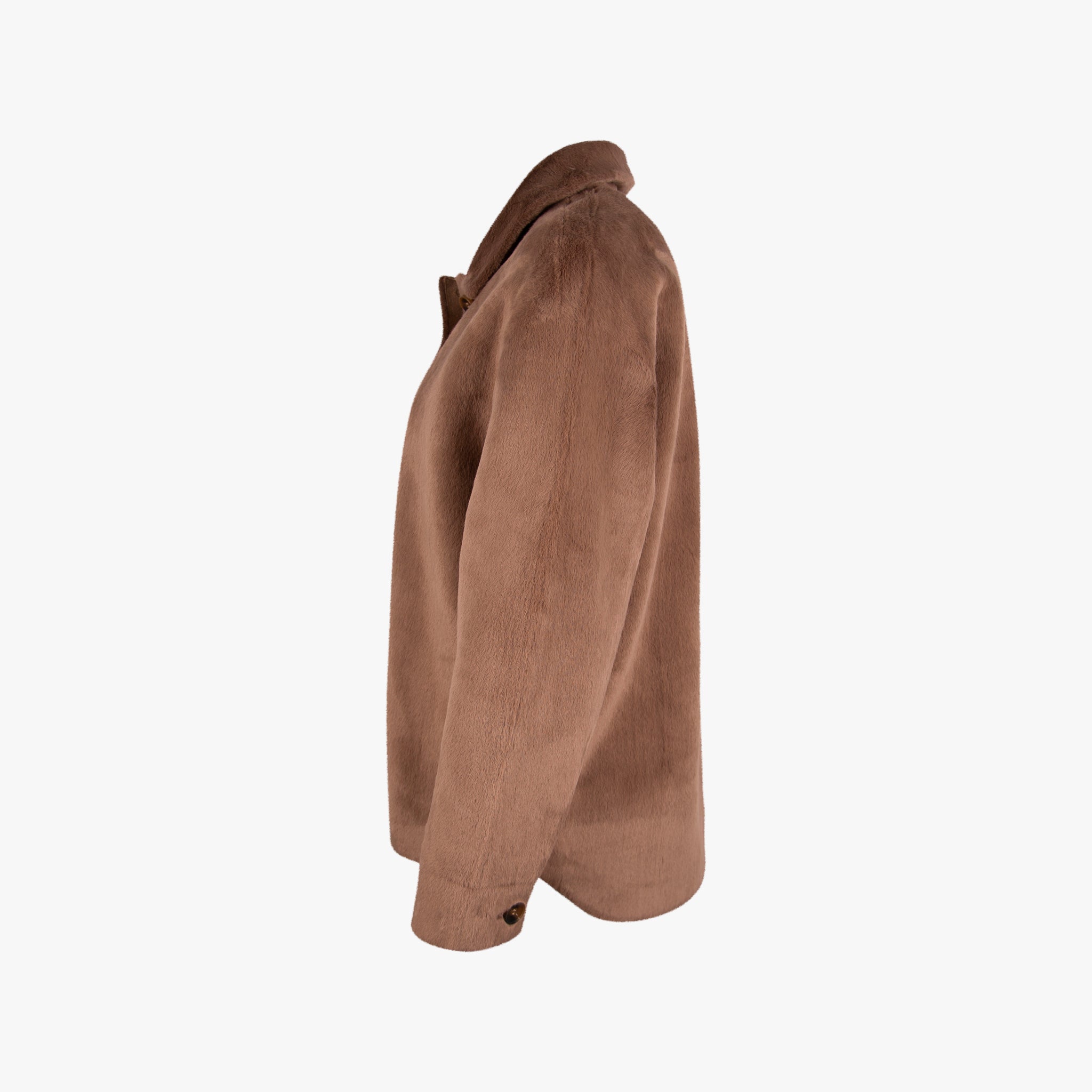 Ronja Mink Jacke Fakefur | braun