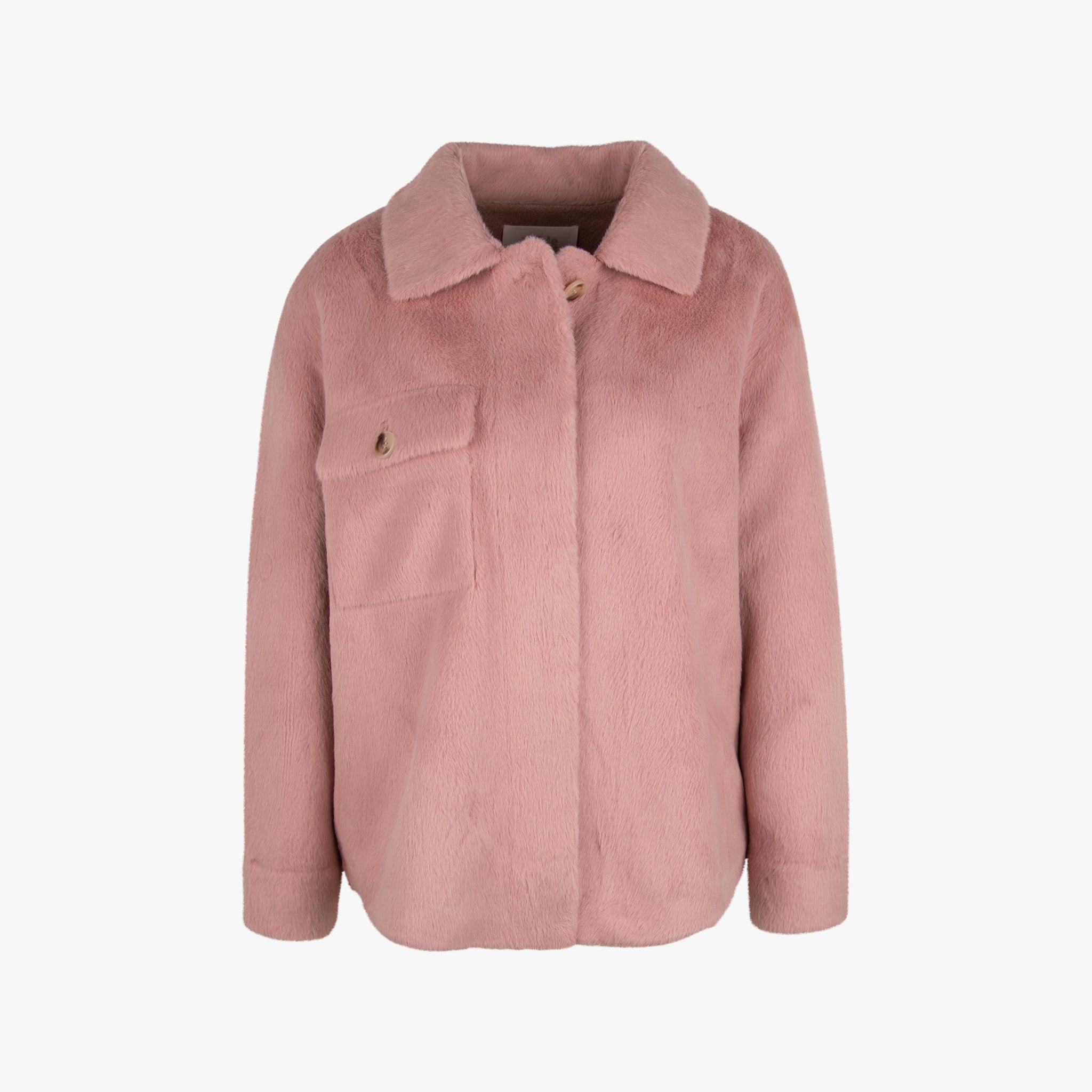 Ronja Mink Jacke Fakefur | rose