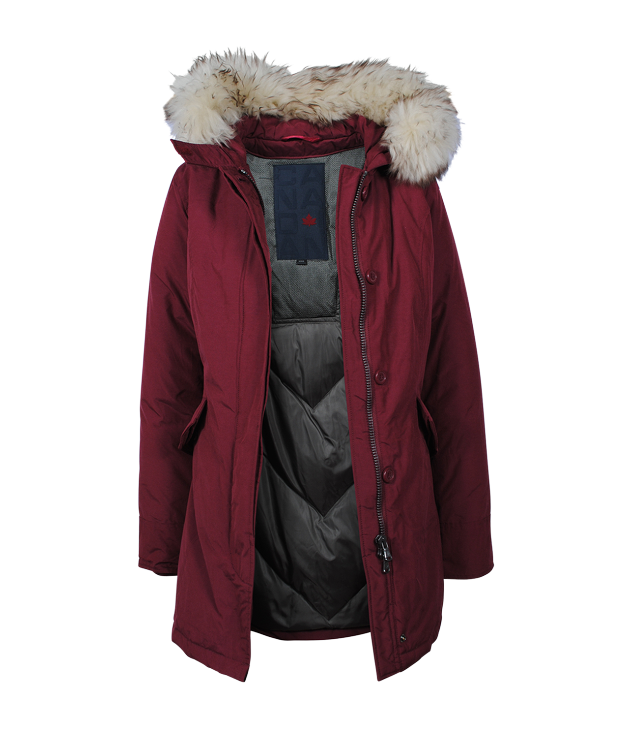 Parka Fundy Bay SH | dunkelrot