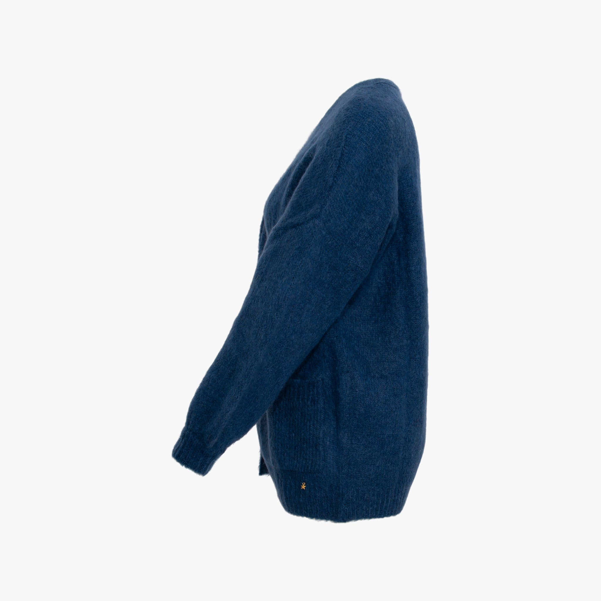 Cardigan 2T open | blau