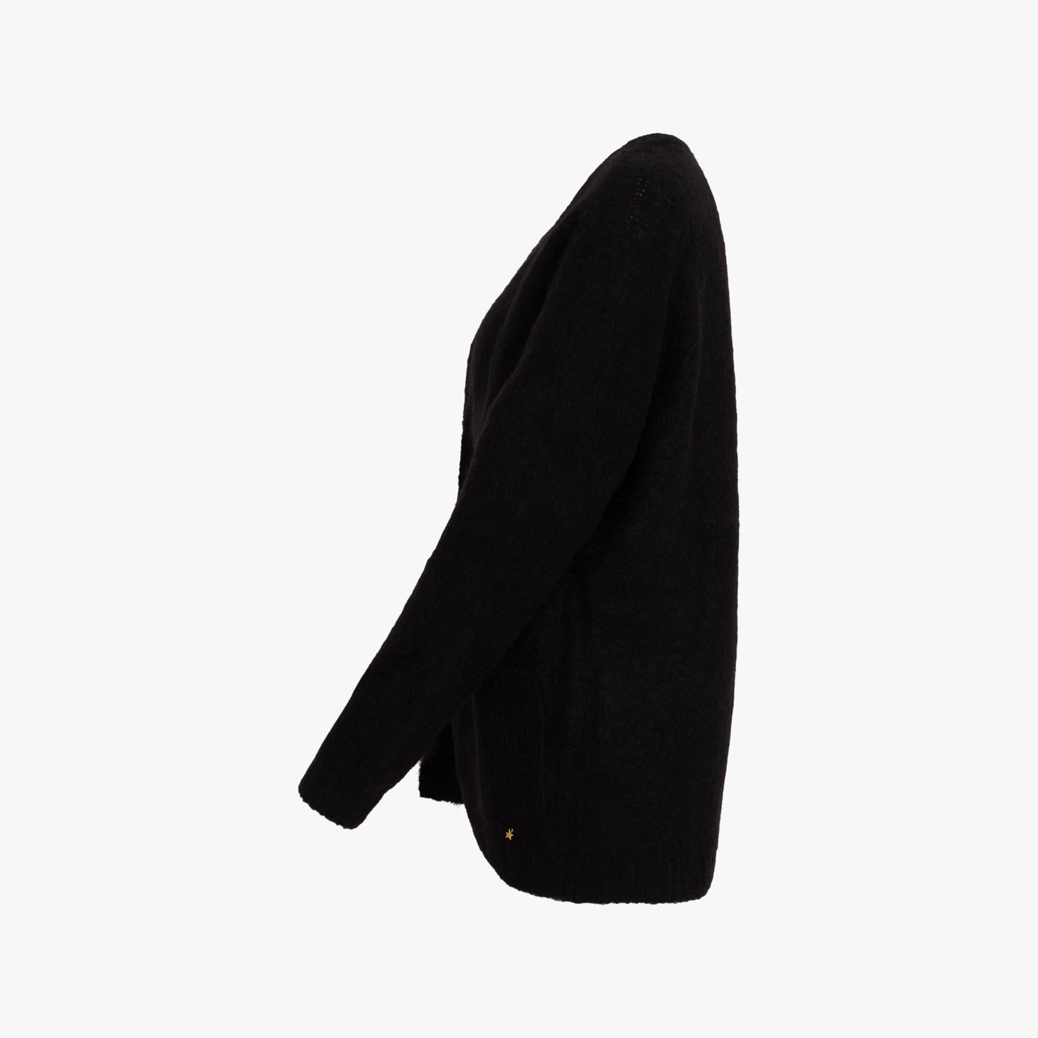 Cardigan 2T open | schwarz