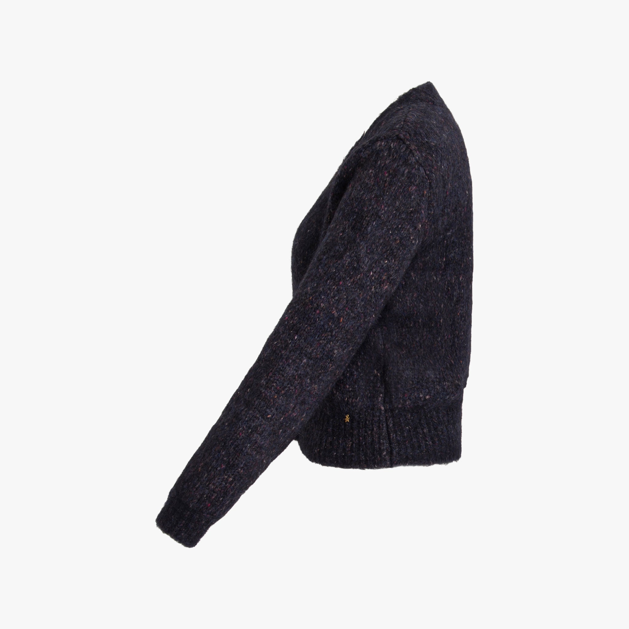 Strickjacke meliert | navy