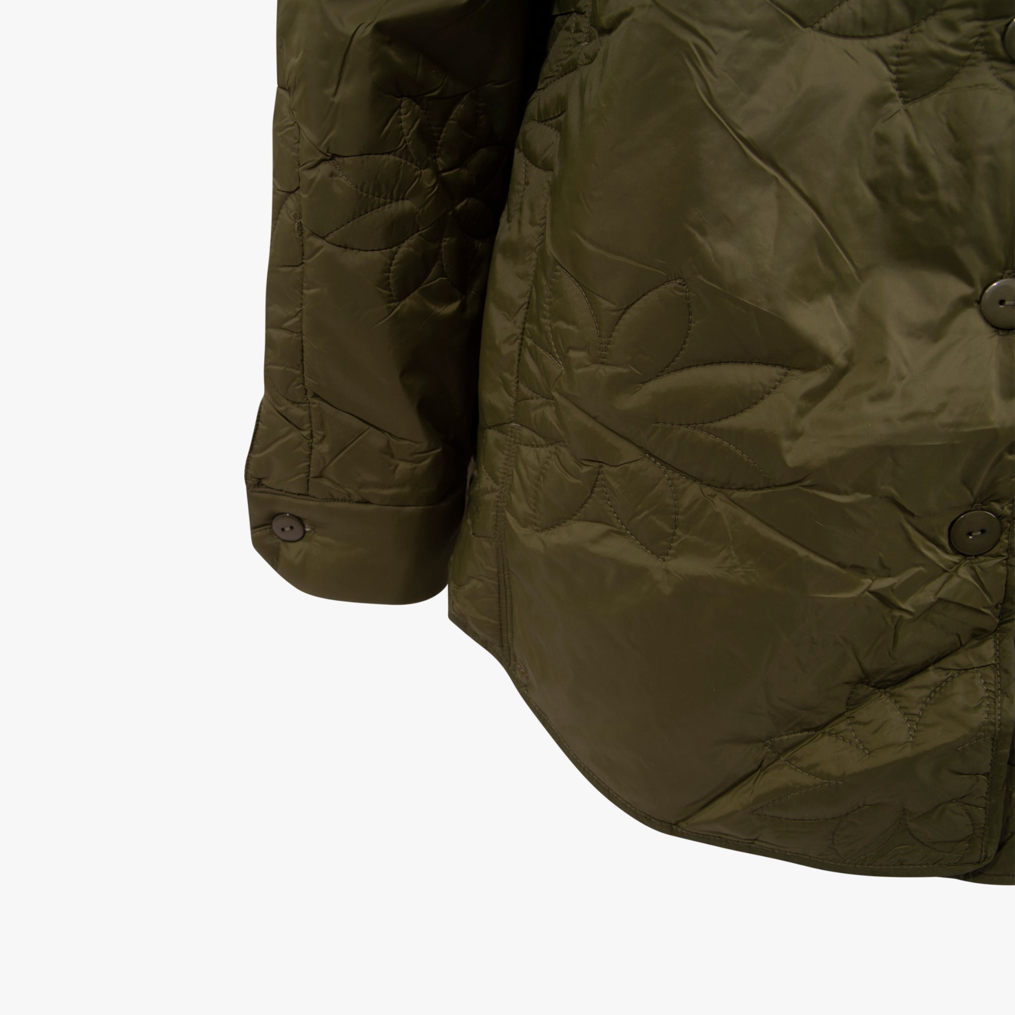 Overshirt gesteppt | oliv