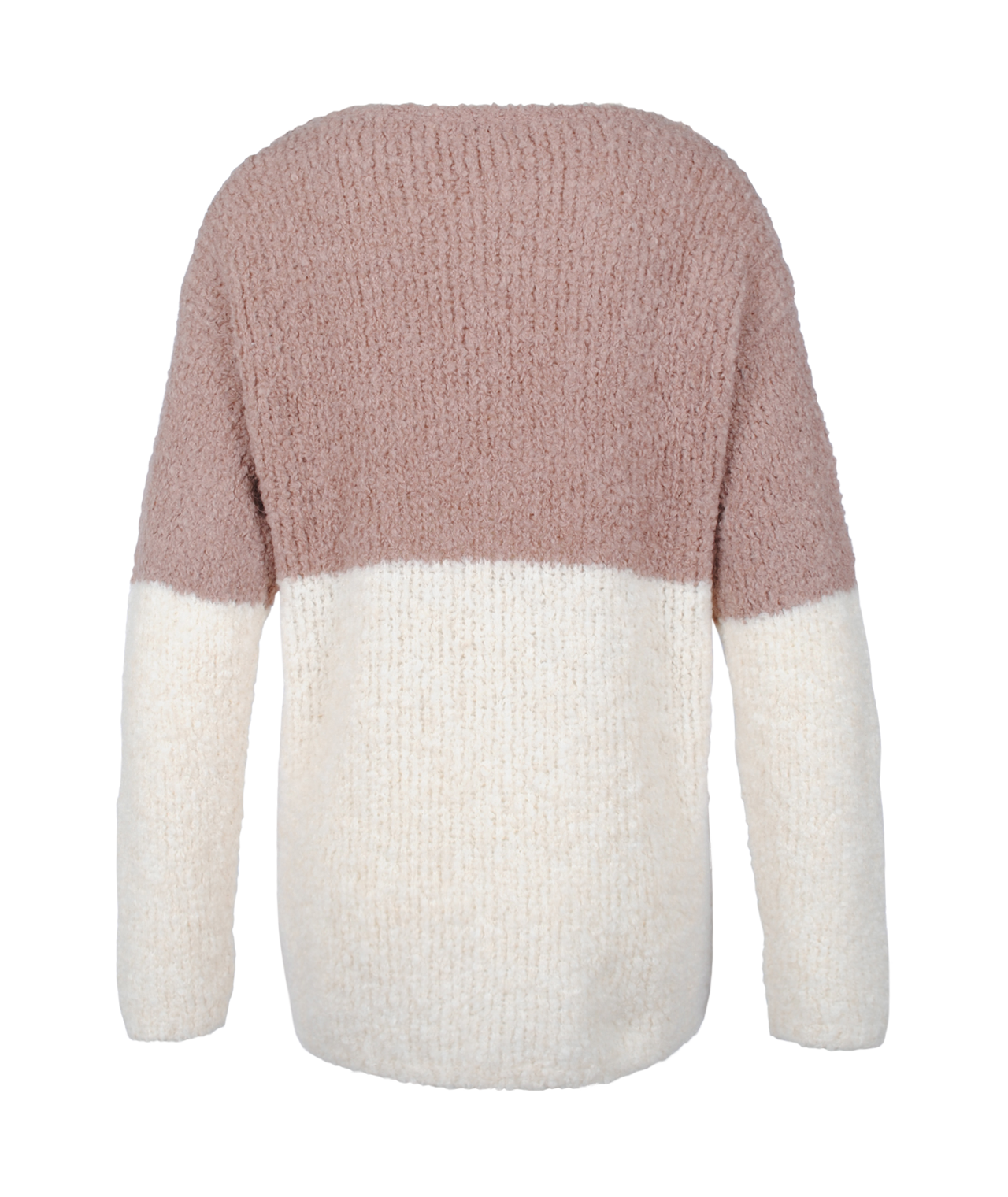 Pulli Bouclee Bicolor | mauve