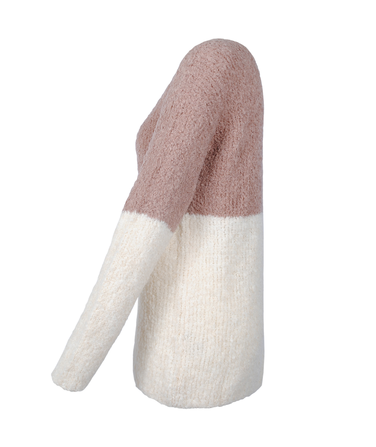 Pulli Bouclee Bicolor | mauve