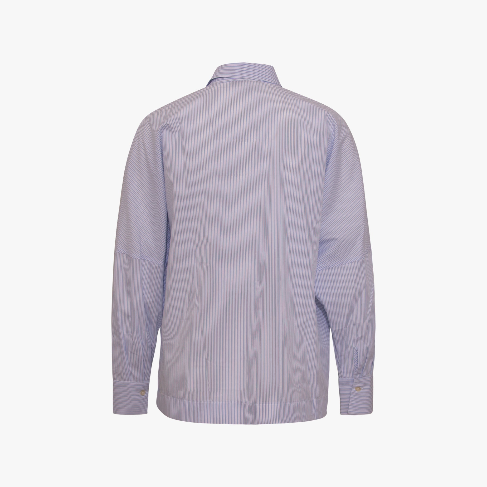 Bluse Stripes Oversized | weiß-blau