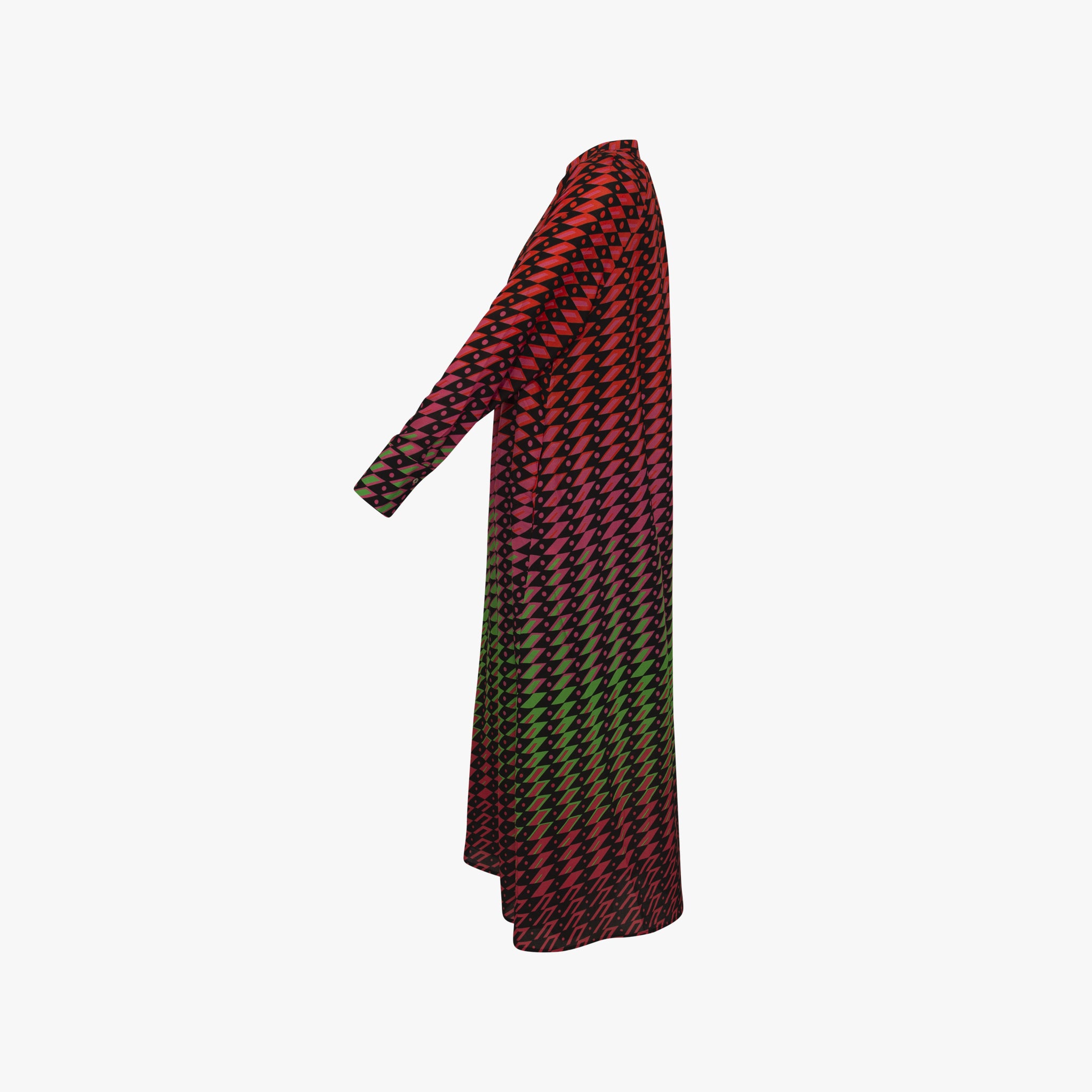 Maxikleid Rautenprint | pink