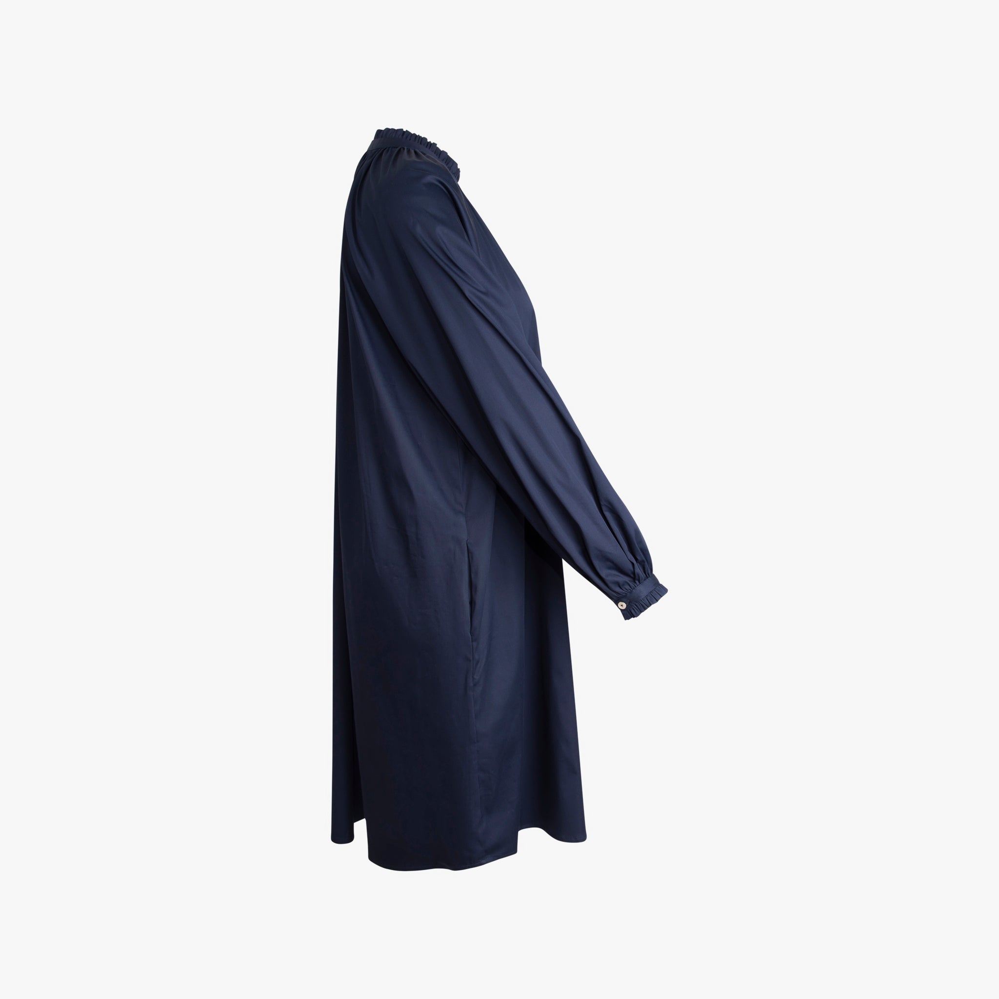 Kleid Rüschenabschluss | navy