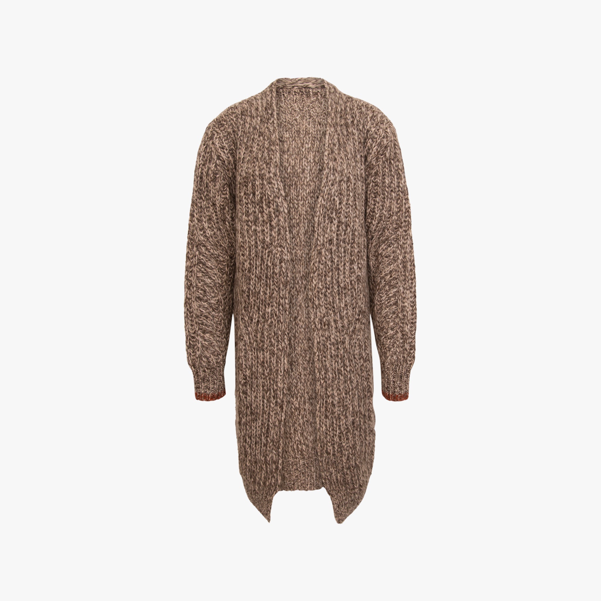 Grobstrickmantel | taupe