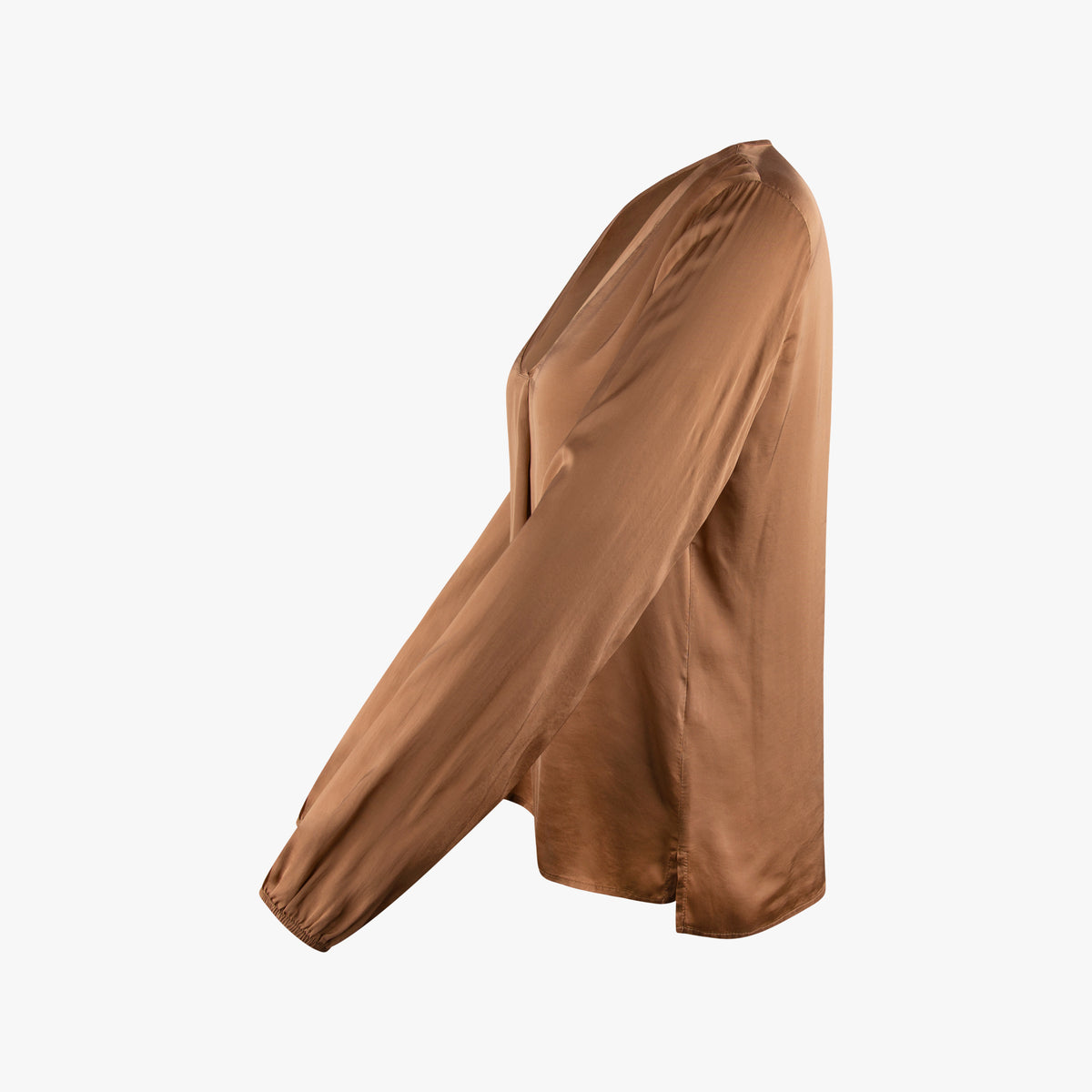 1/1 Bluse V-Neck | camel