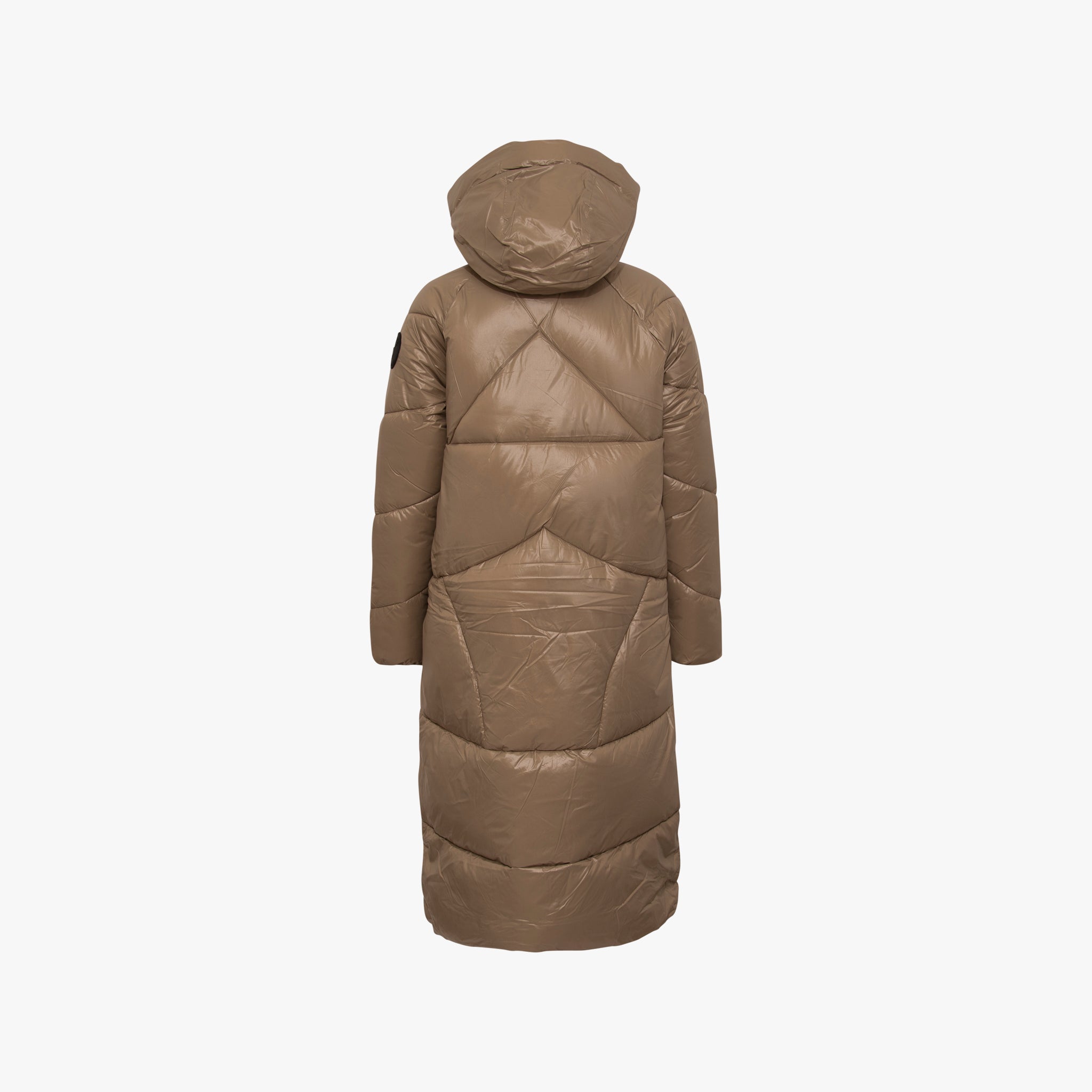 Mantel Kapuzen Shiny | taupe