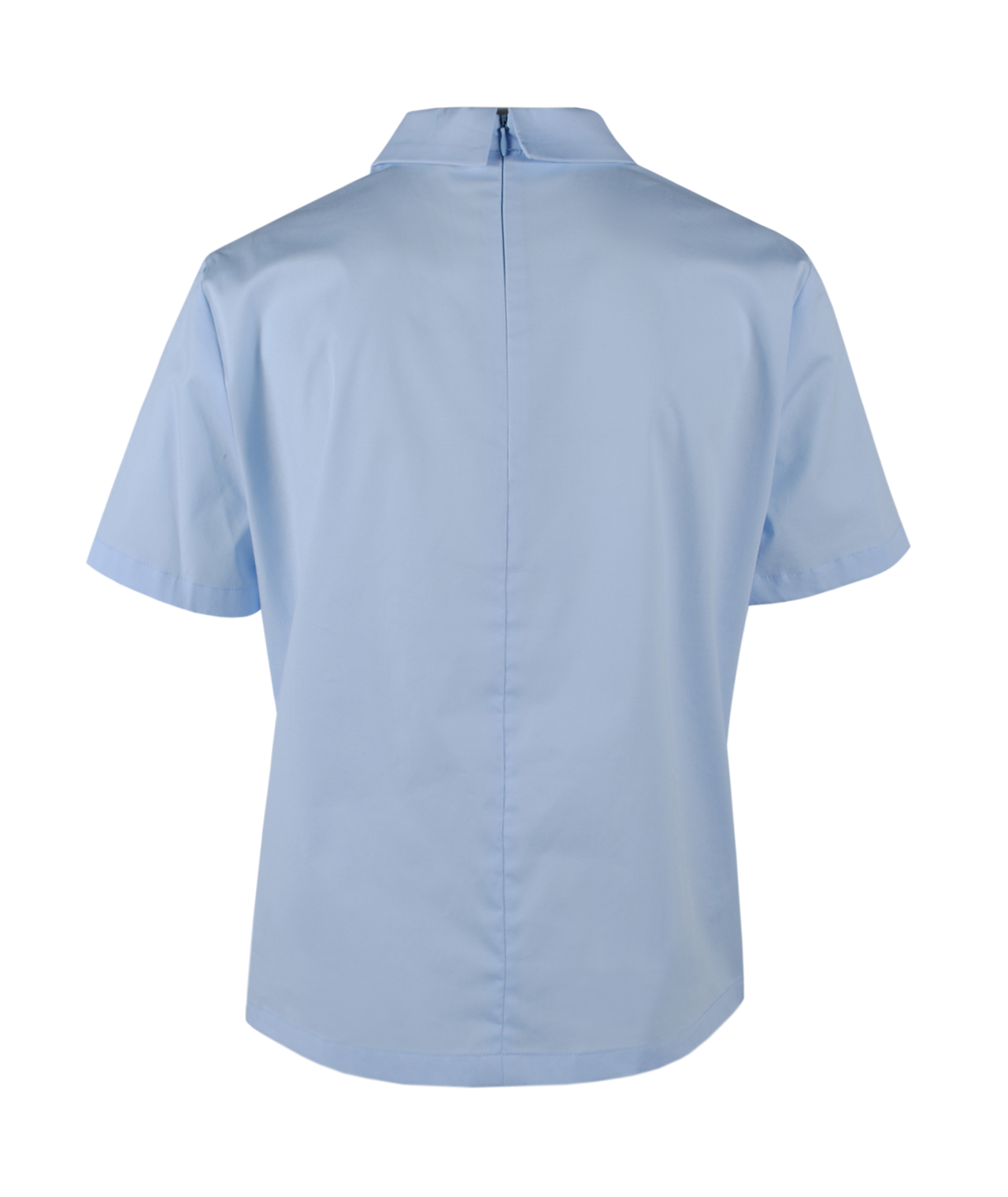 Schlupfbluse Kragen | hellblau