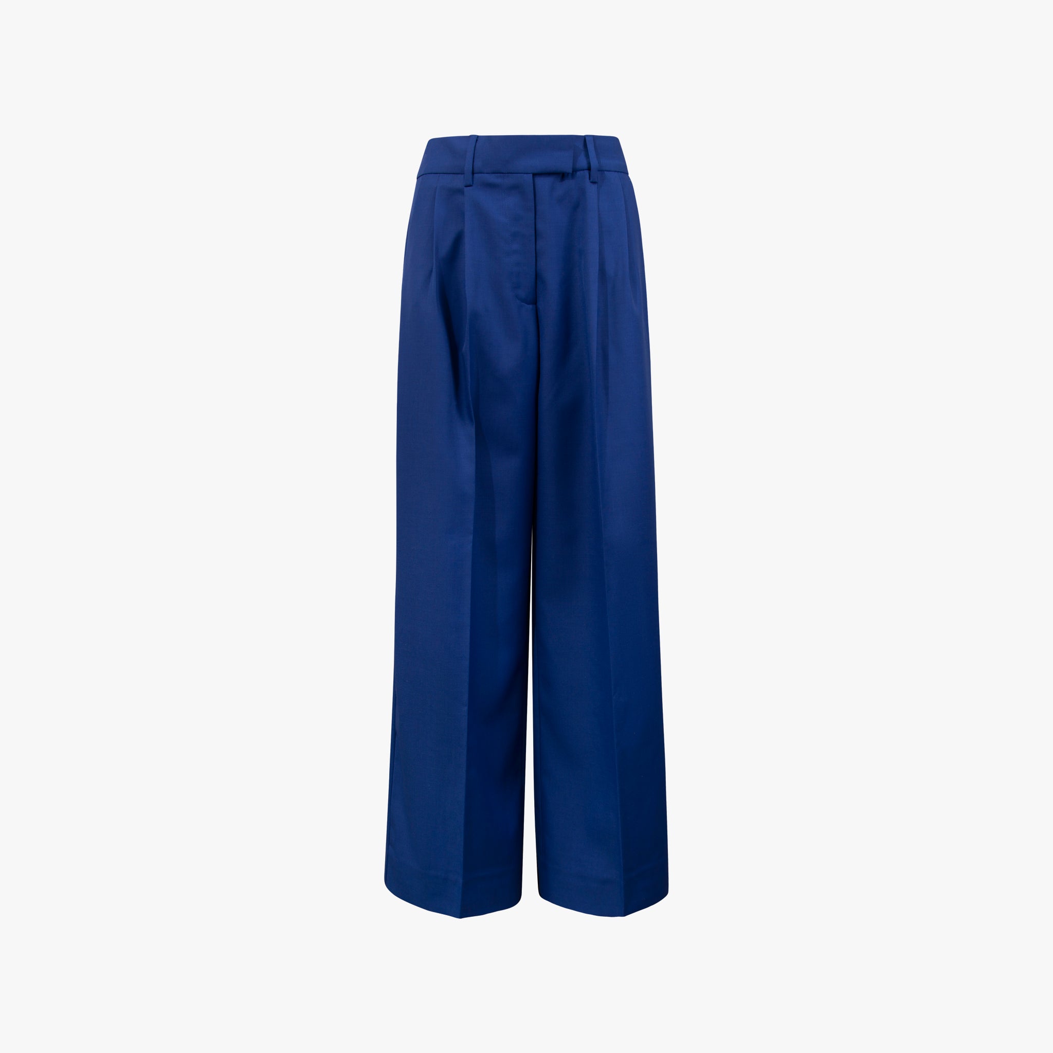 Hose Bundfalte | blau